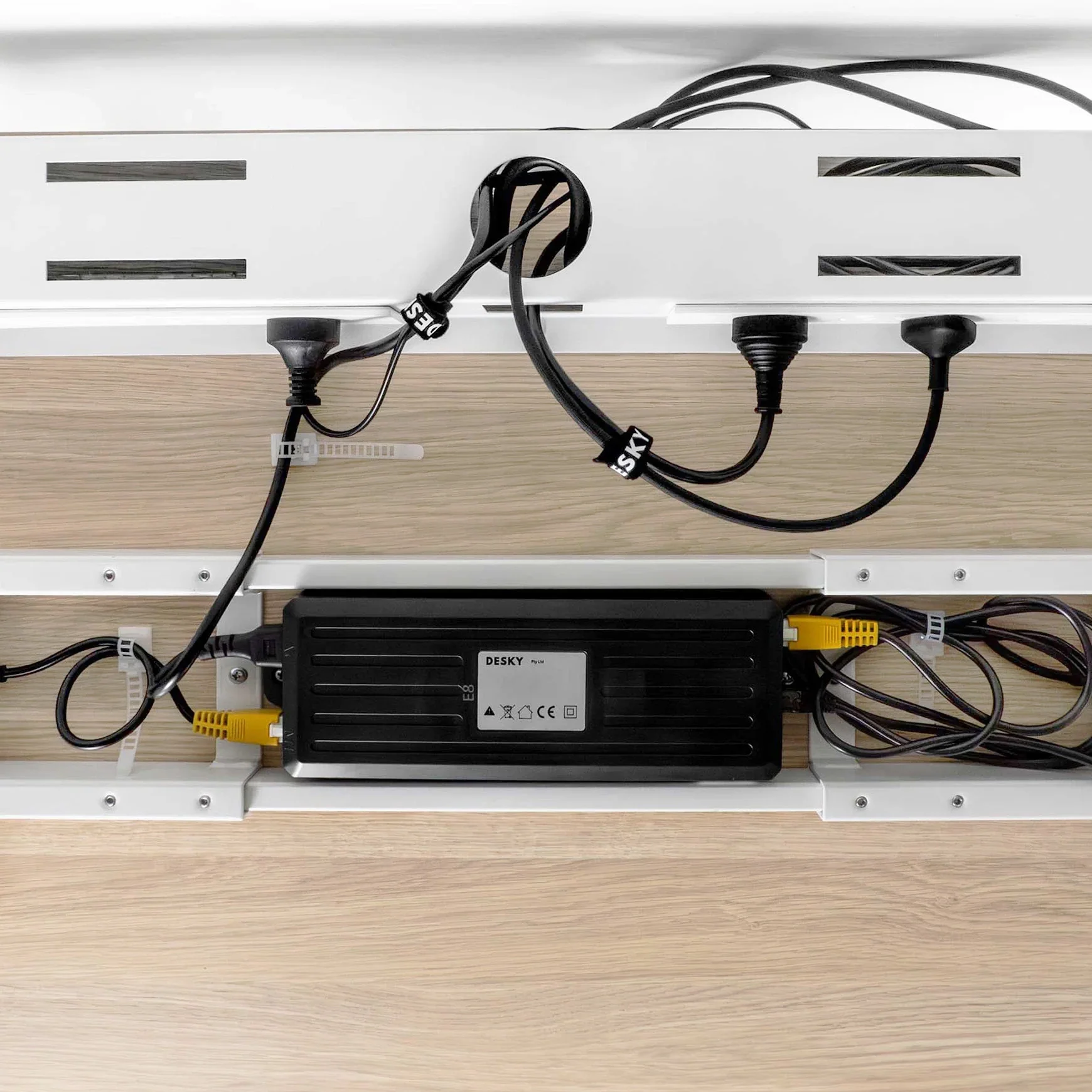 Desky Mini Cable & Power Tray - Image 6