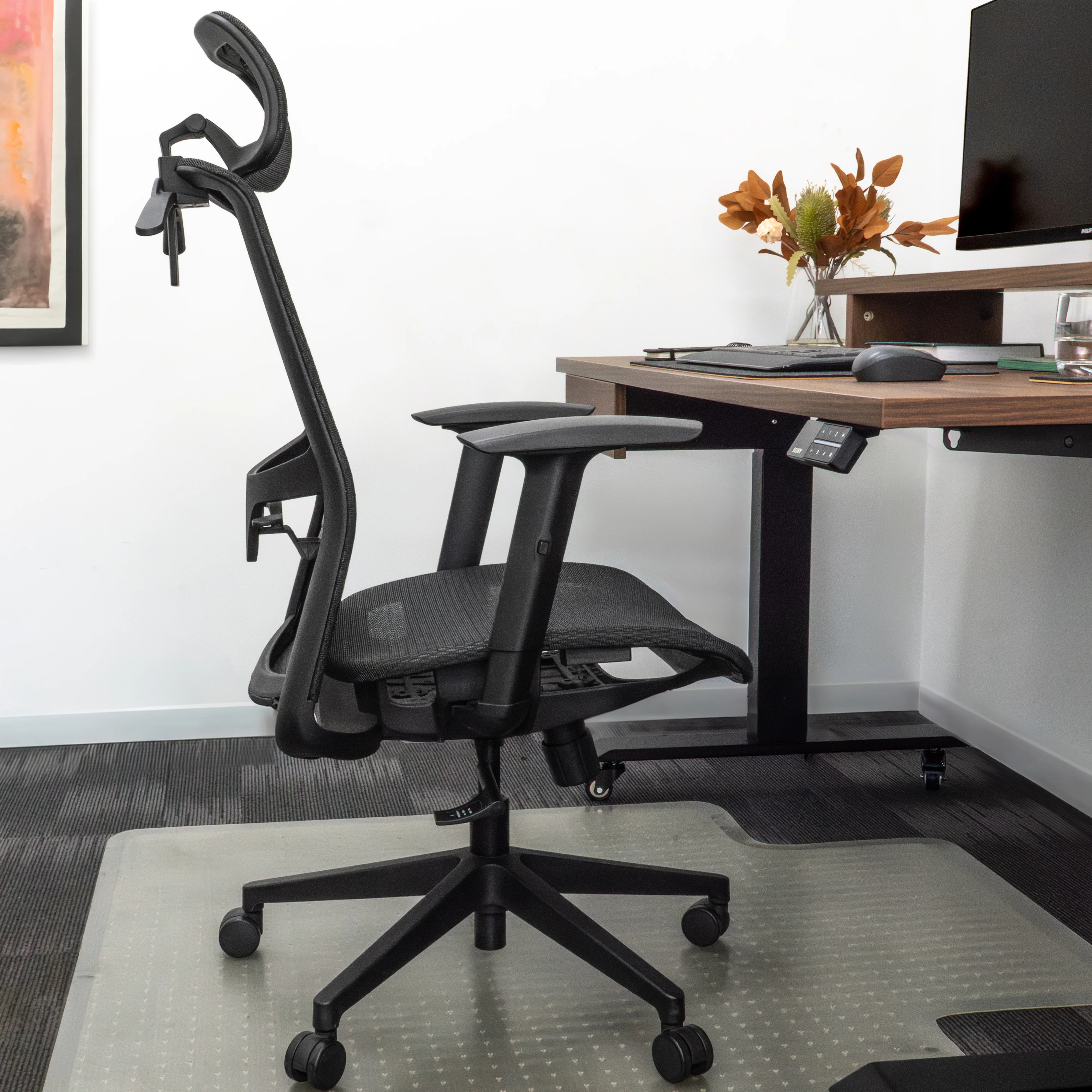 Desky Adjustable High Back Mesh Chair - Image 5