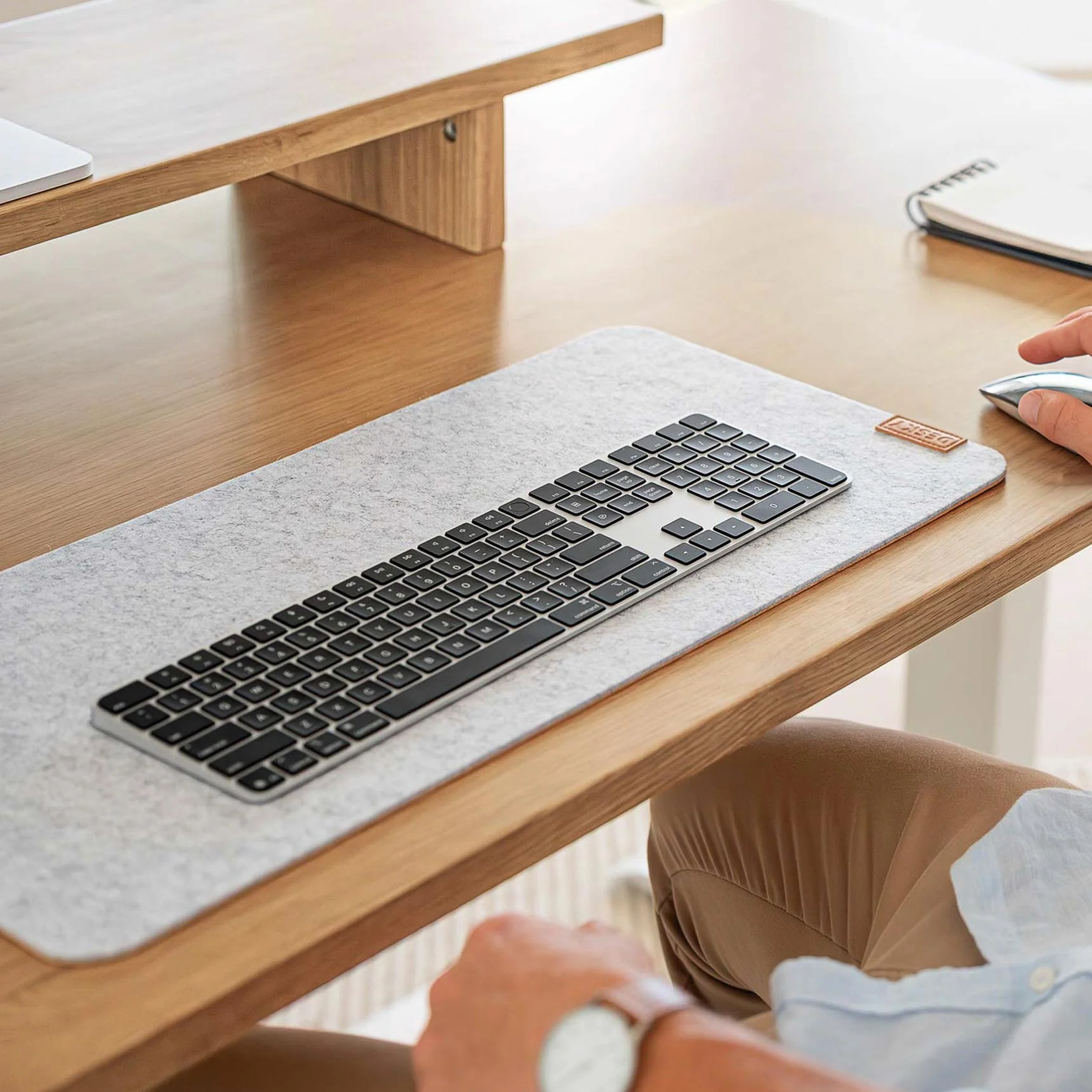 Desky Cork/Felt Desk Pad - Image 3
