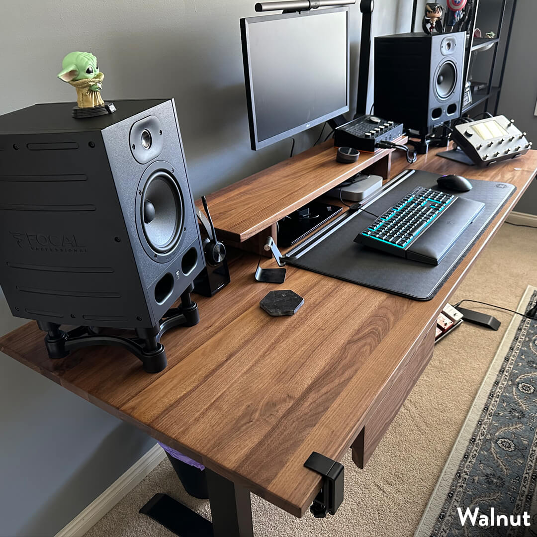 Desky Dual Hardwood Sit Stand Desk - Image 15