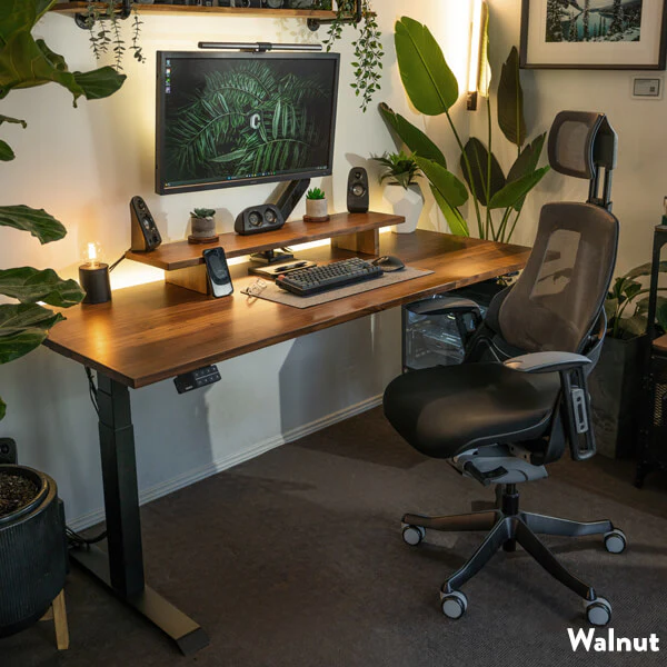 Desky Dual Hardwood Sit Stand Desk - Image 3