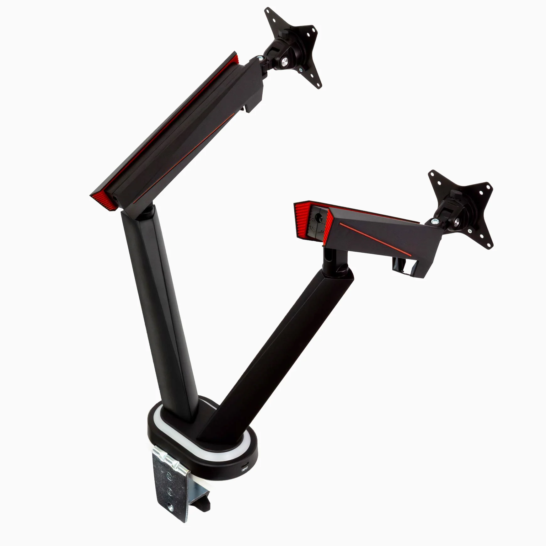 Desky Dual LED Gaming Monitor Arm - Image 12