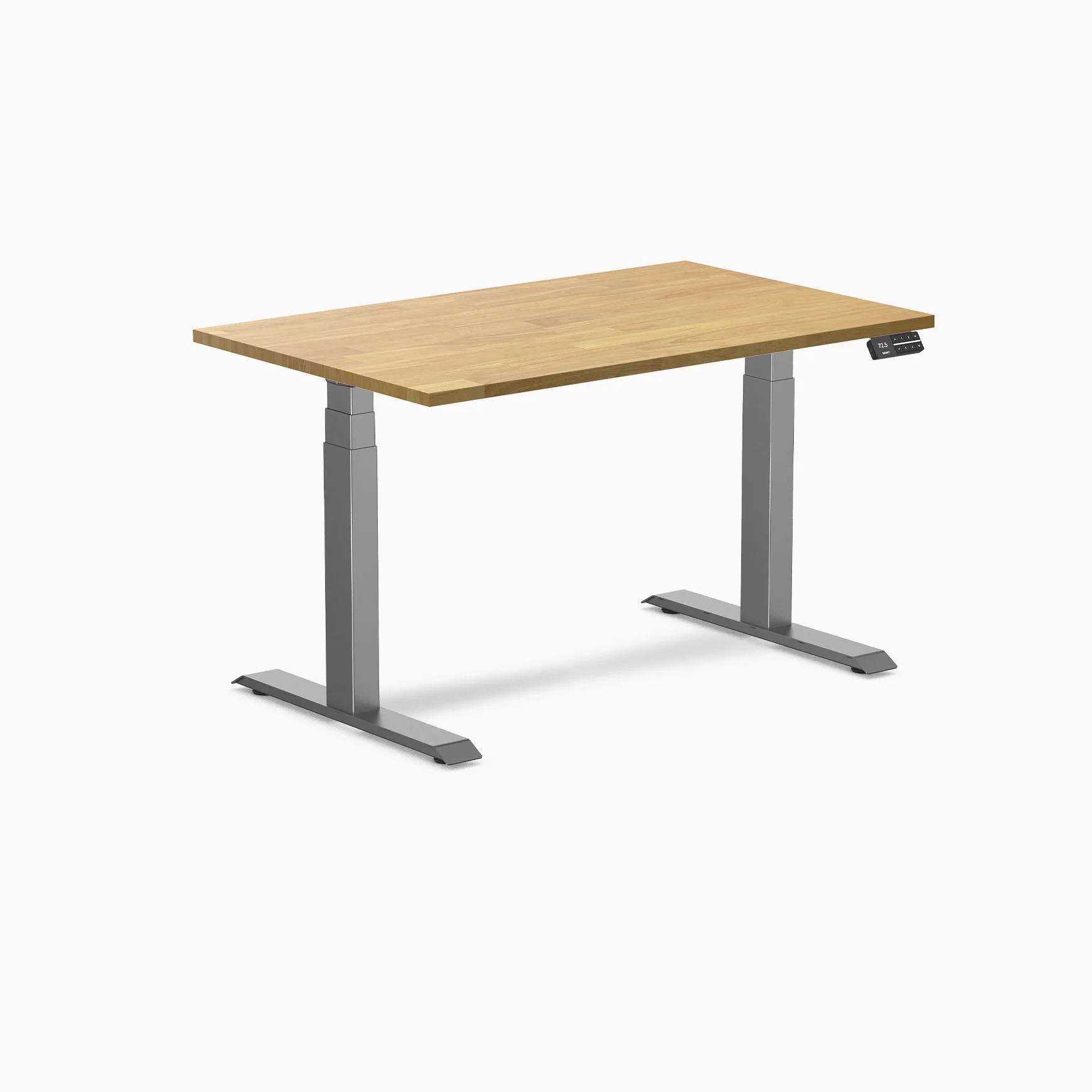 Desky Dual Rubberwood Sit Stand Desk - Image 15