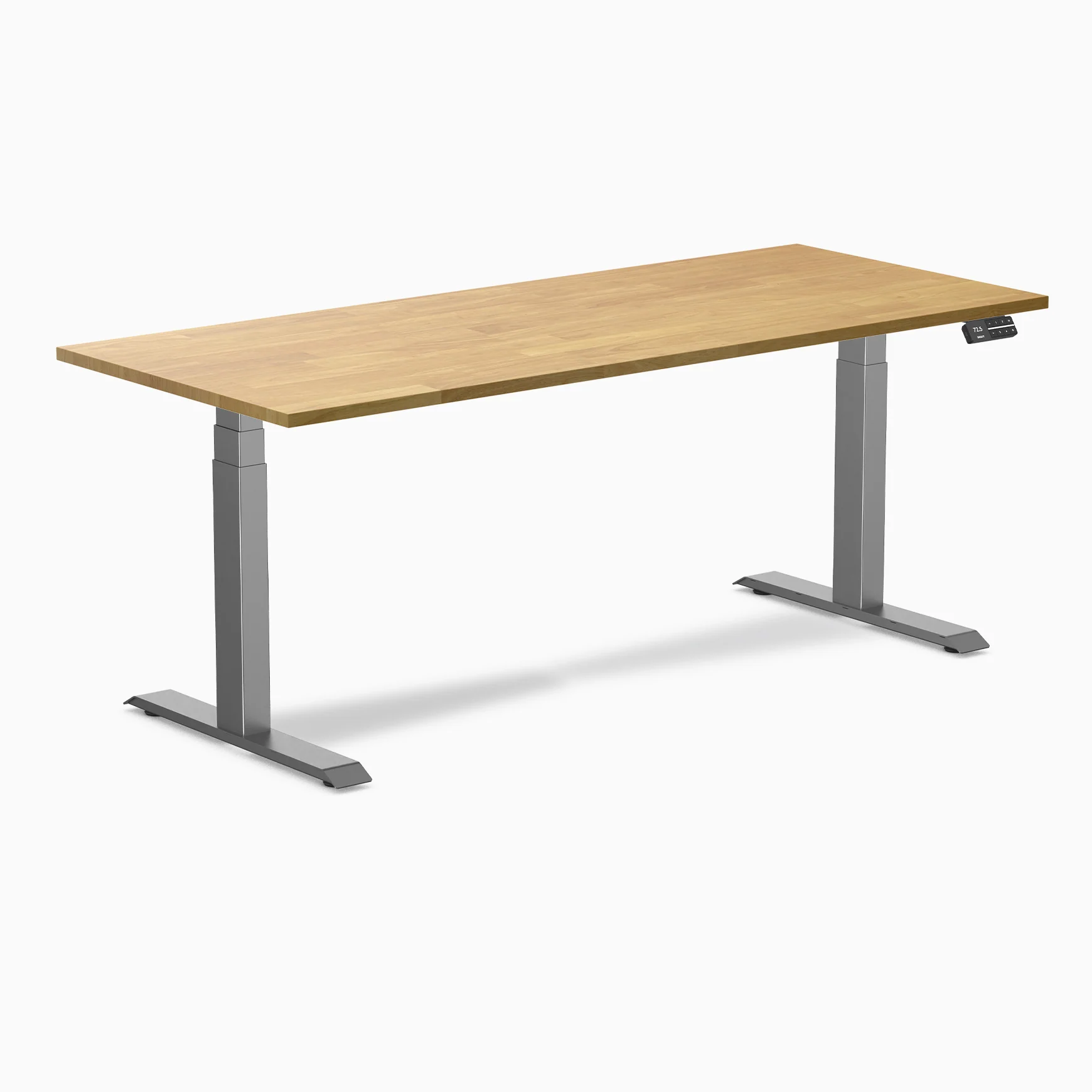 Desky Dual Rubberwood Sit Stand Desk - Image 17