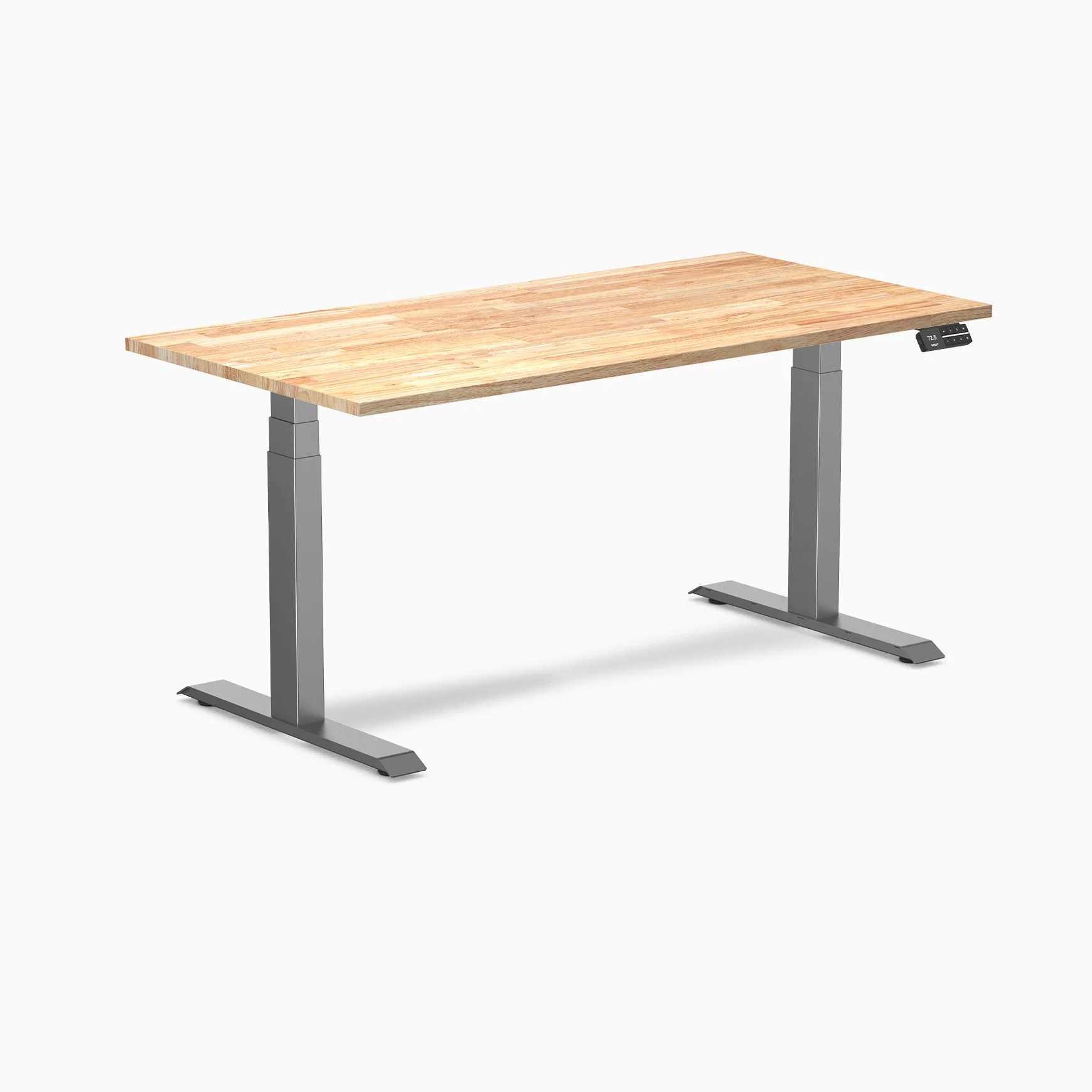 Desky Dual Rubberwood Sit Stand Desk - Image 19