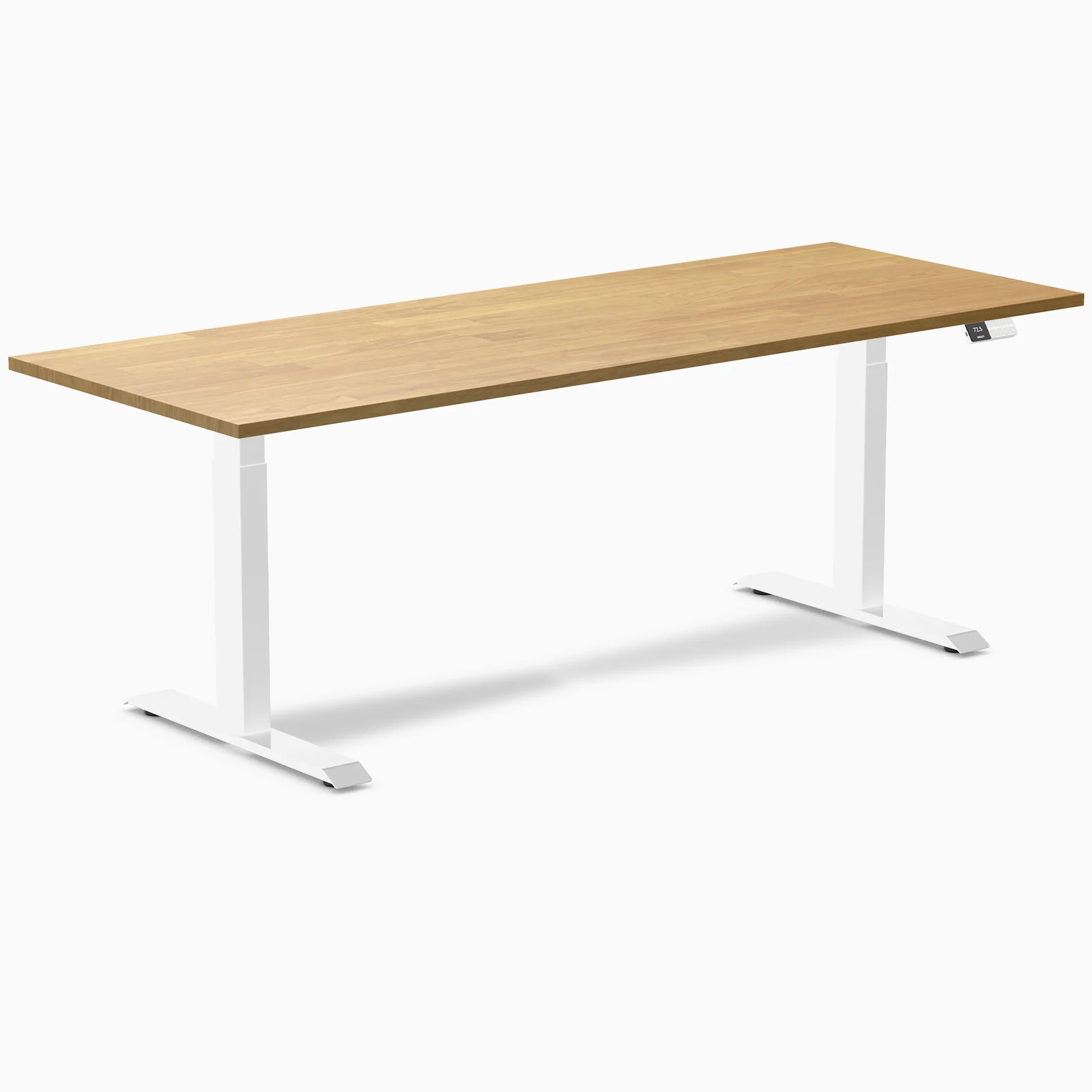 Desky Dual Rubberwood Sit Stand Desk - Image 26