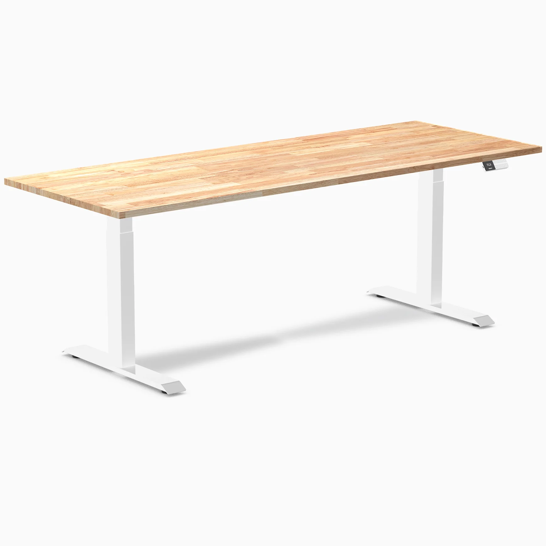 Desky Dual Rubberwood Sit Stand Desk - Image 30