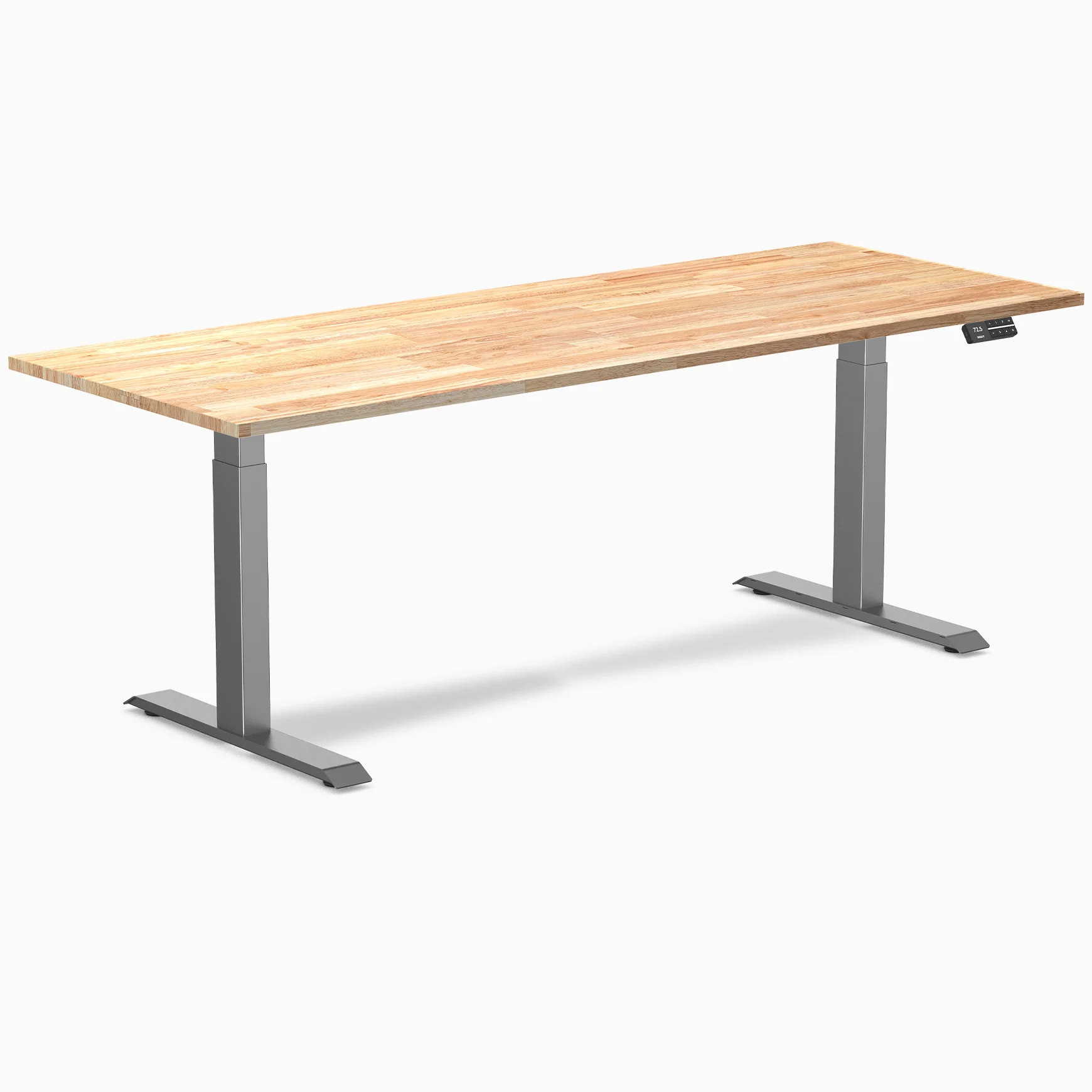 Desky Dual Rubberwood Sit Stand Desk - Image 31