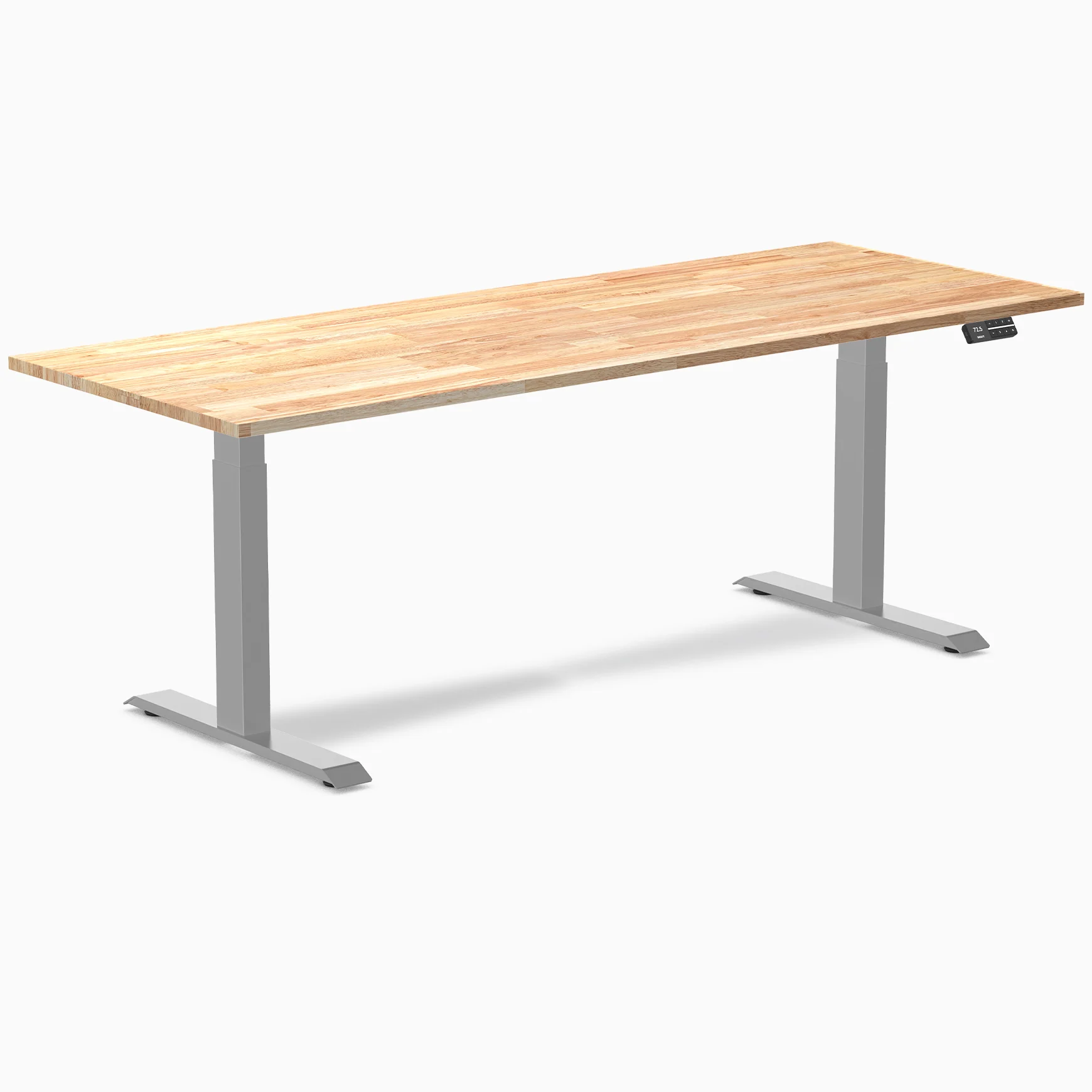 Desky Dual Rubberwood Sit Stand Desk - Image 32