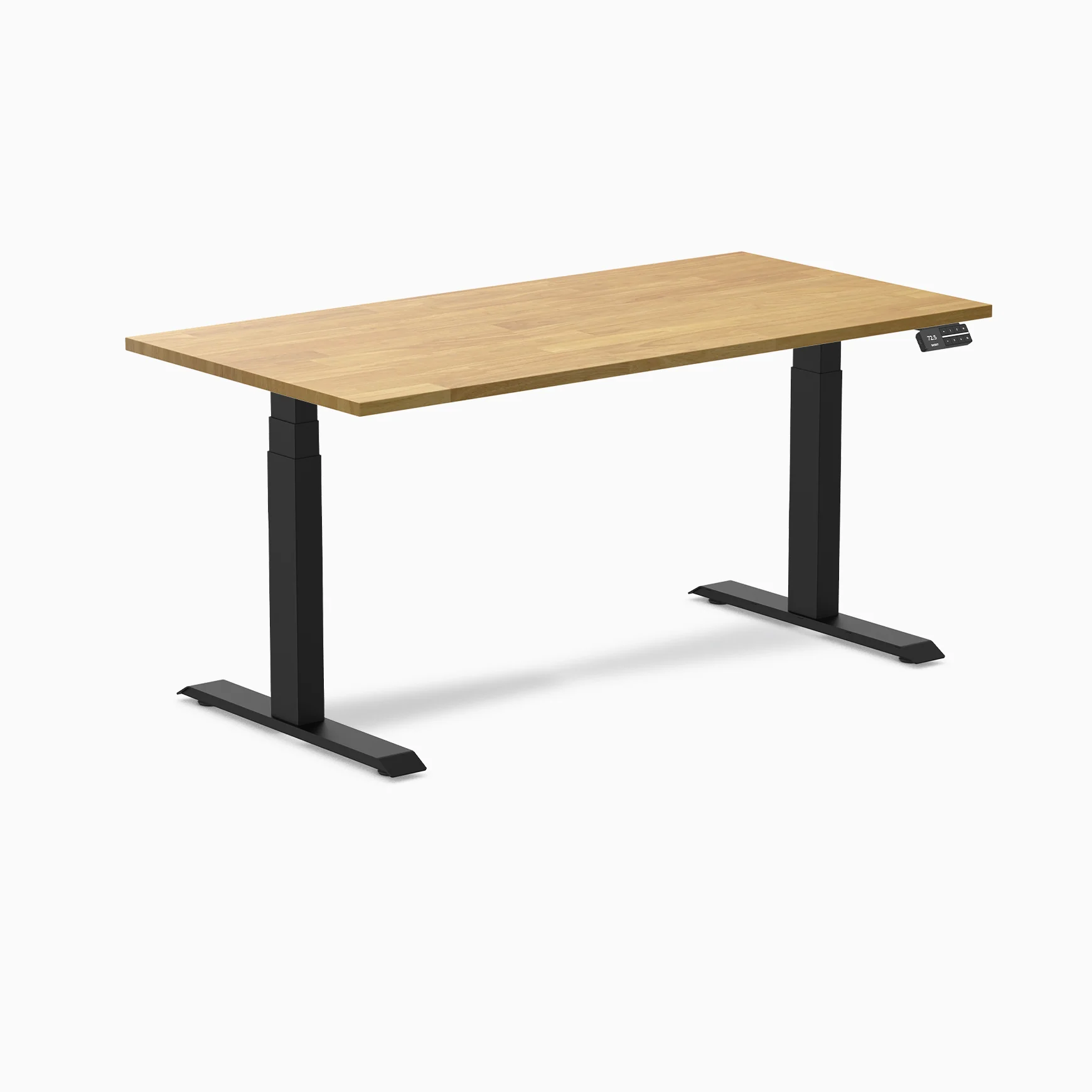 Desky Dual Rubberwood Sit Stand Desk - Image 46