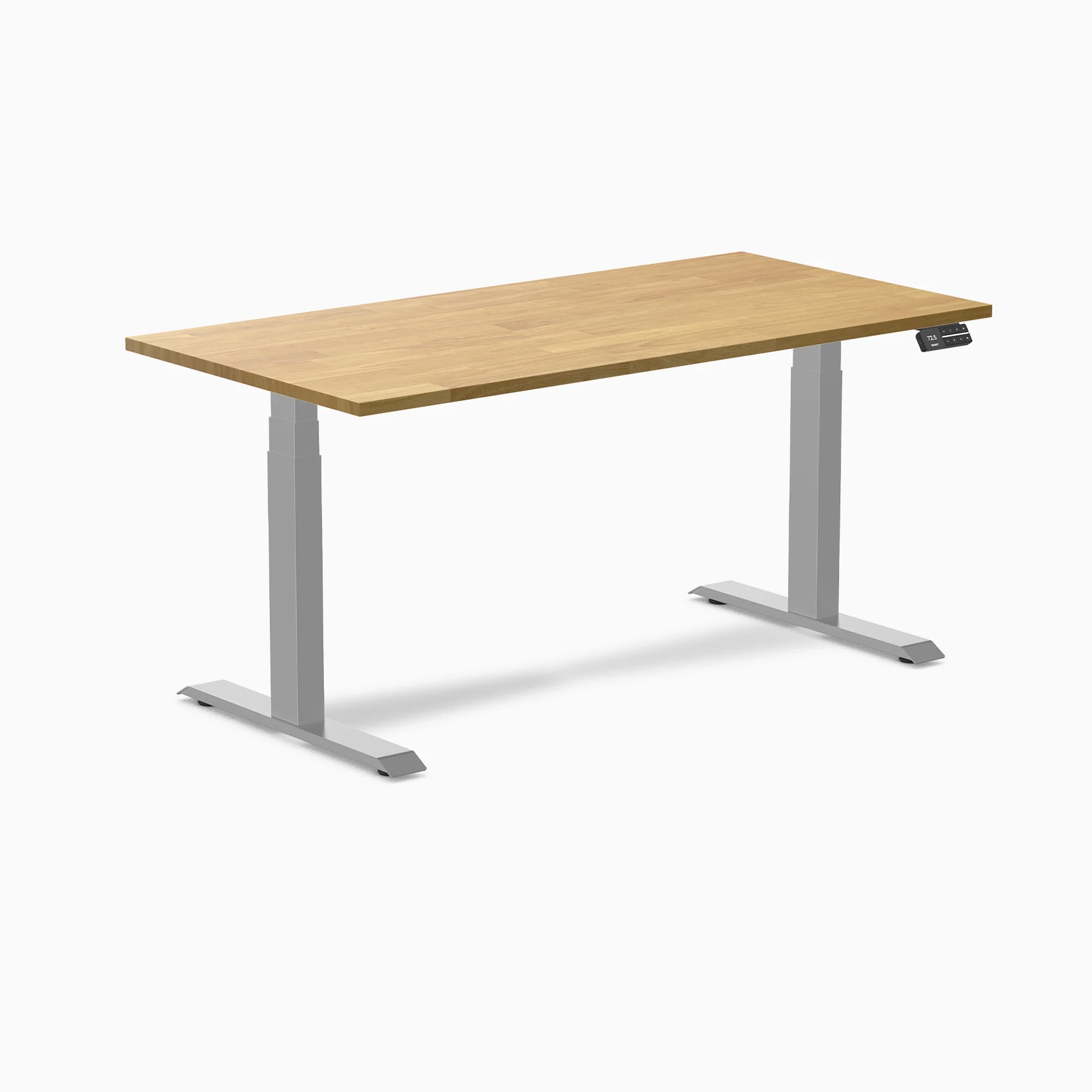Desky Dual Rubberwood Sit Stand Desk - Image 48