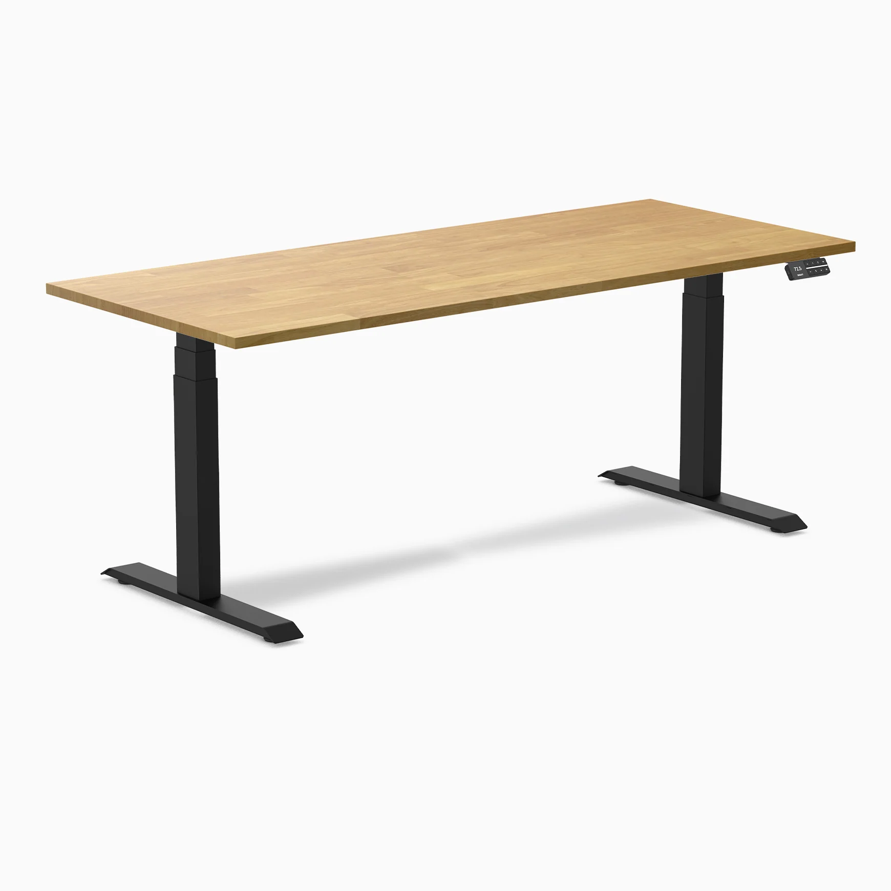 Desky Dual Rubberwood Sit Stand Desk - Image 49