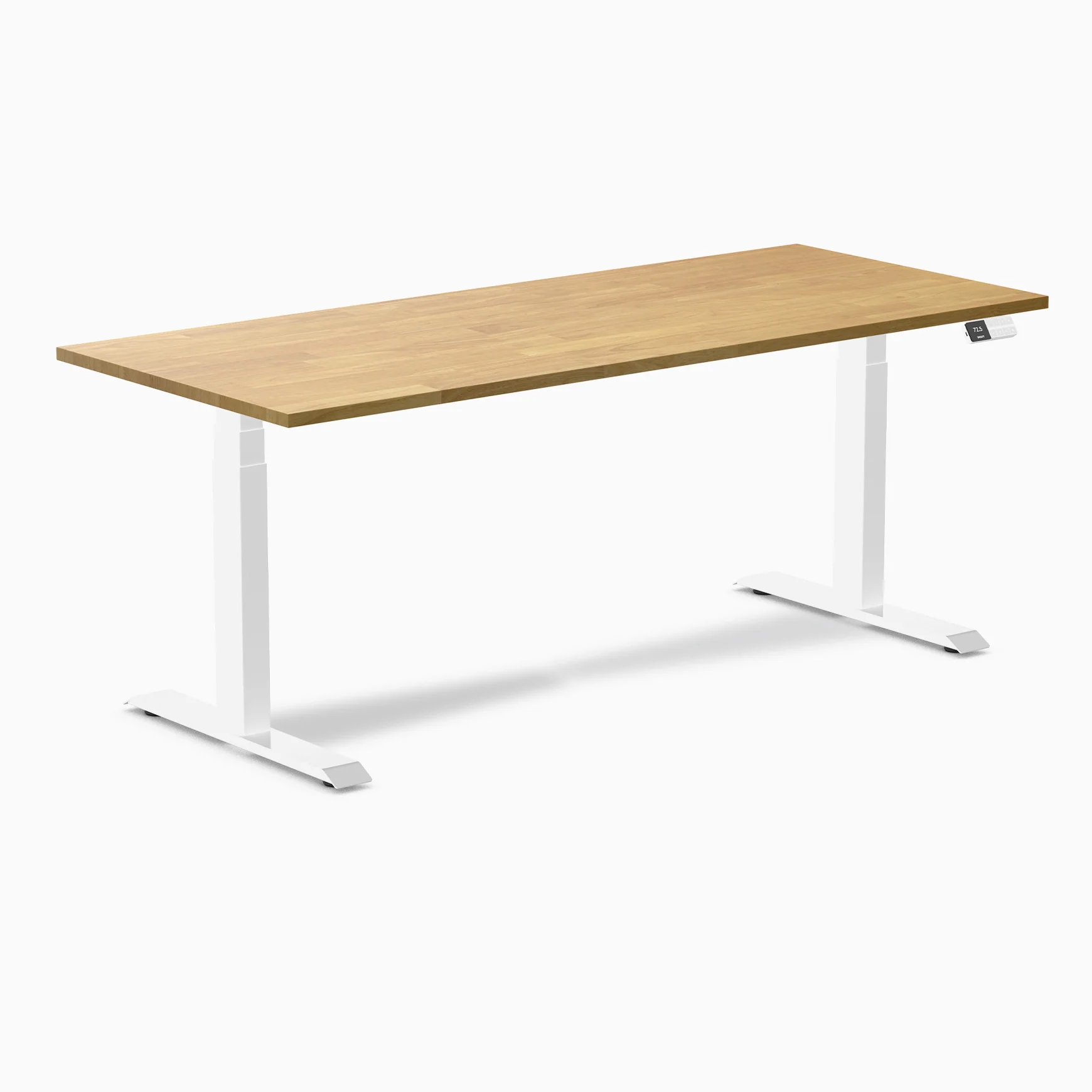 Desky Dual Rubberwood Sit Stand Desk - Image 50