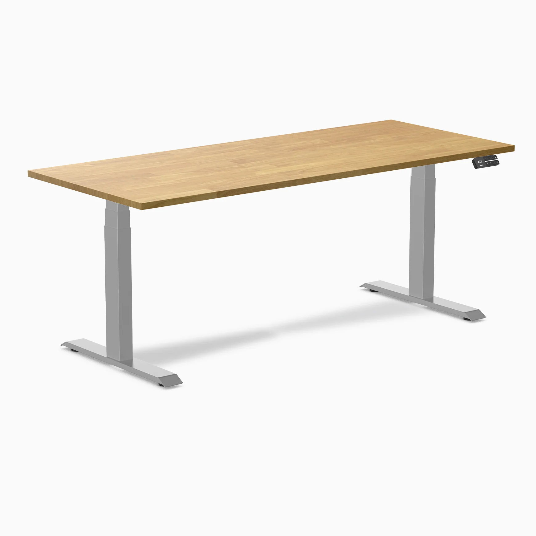 Desky Dual Rubberwood Sit Stand Desk - Image 51