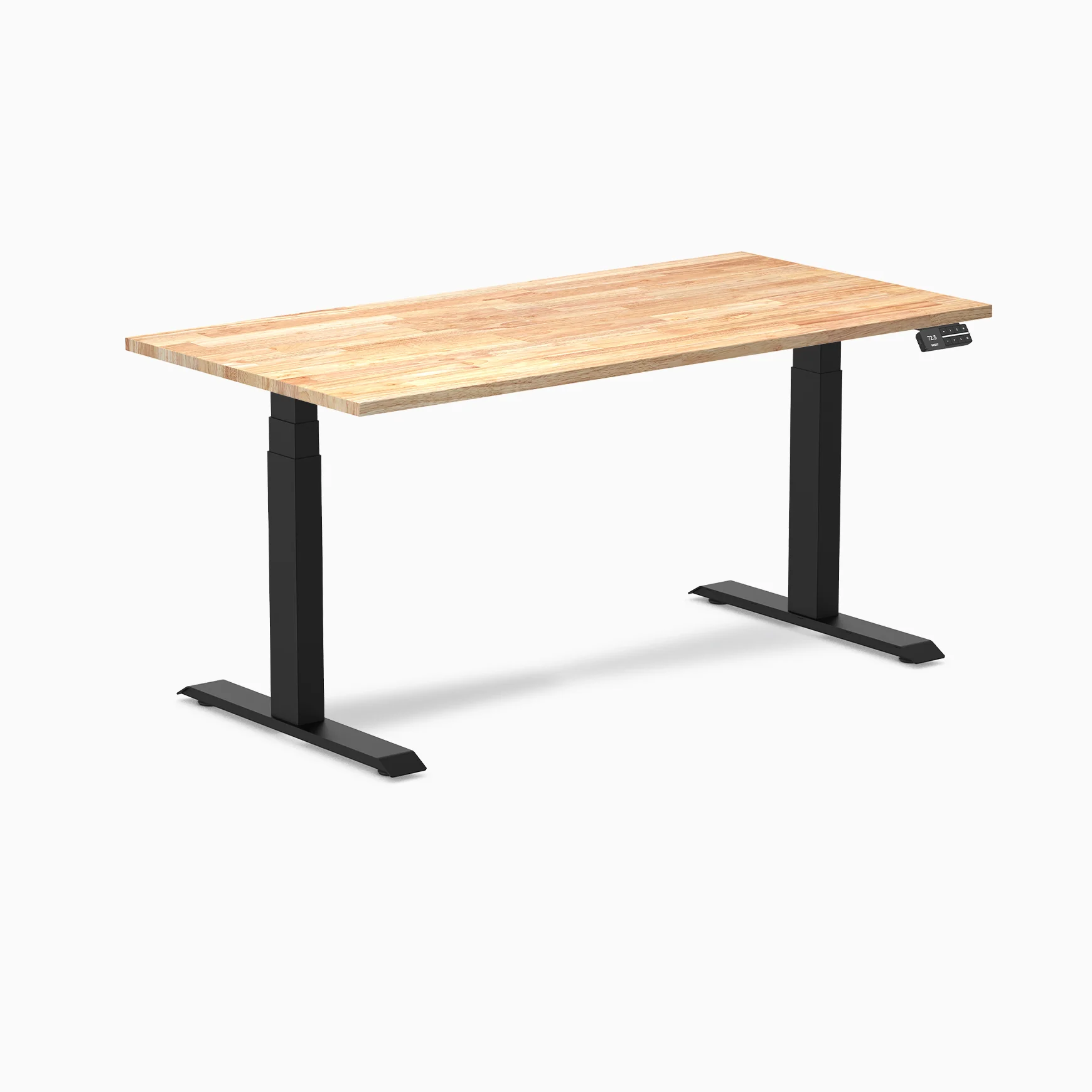 Desky Dual Rubberwood Sit Stand Desk - Image 55