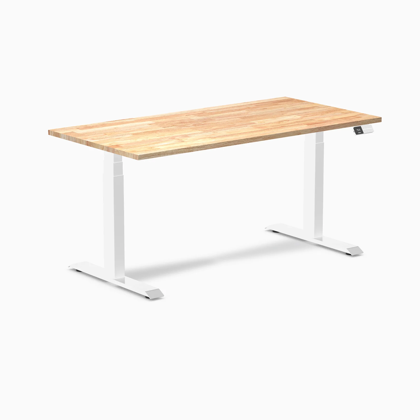 Desky Dual Rubberwood Sit Stand Desk - Image 56