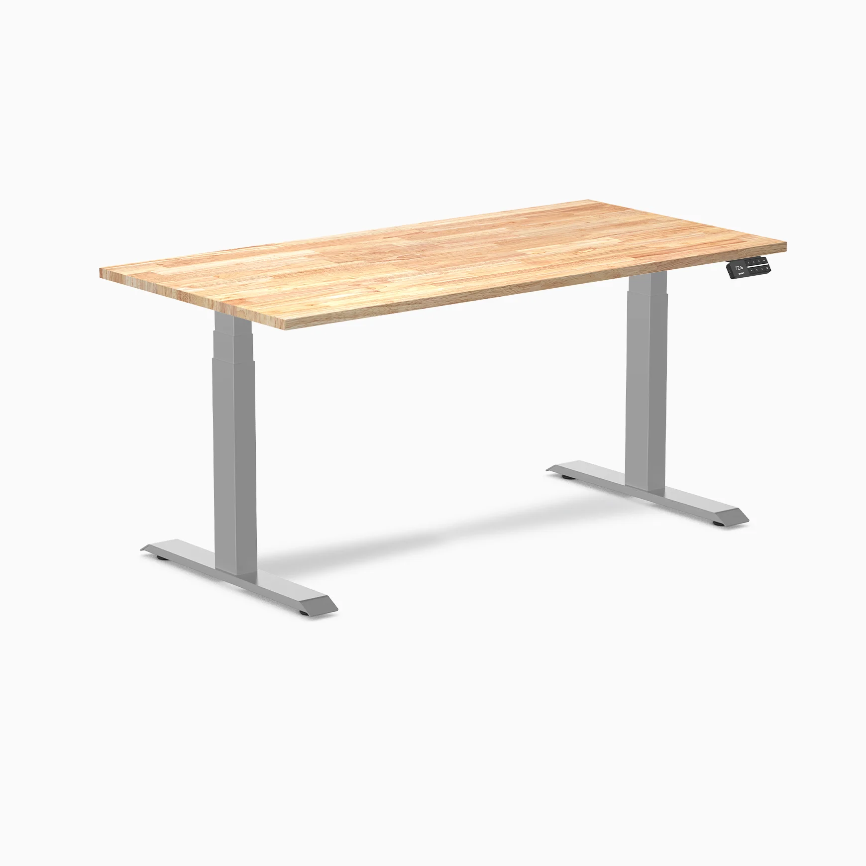 Desky Dual Rubberwood Sit Stand Desk - Image 57