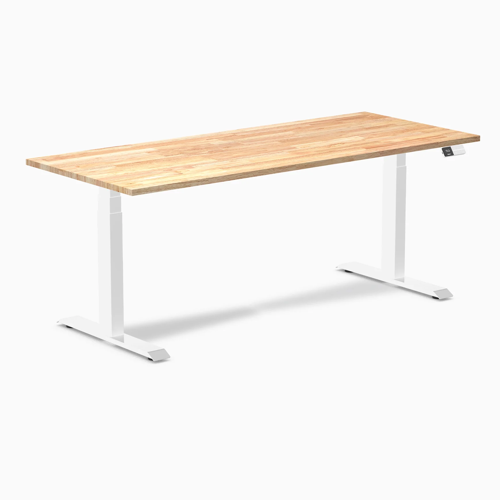 Desky Dual Rubberwood Sit Stand Desk - Image 59