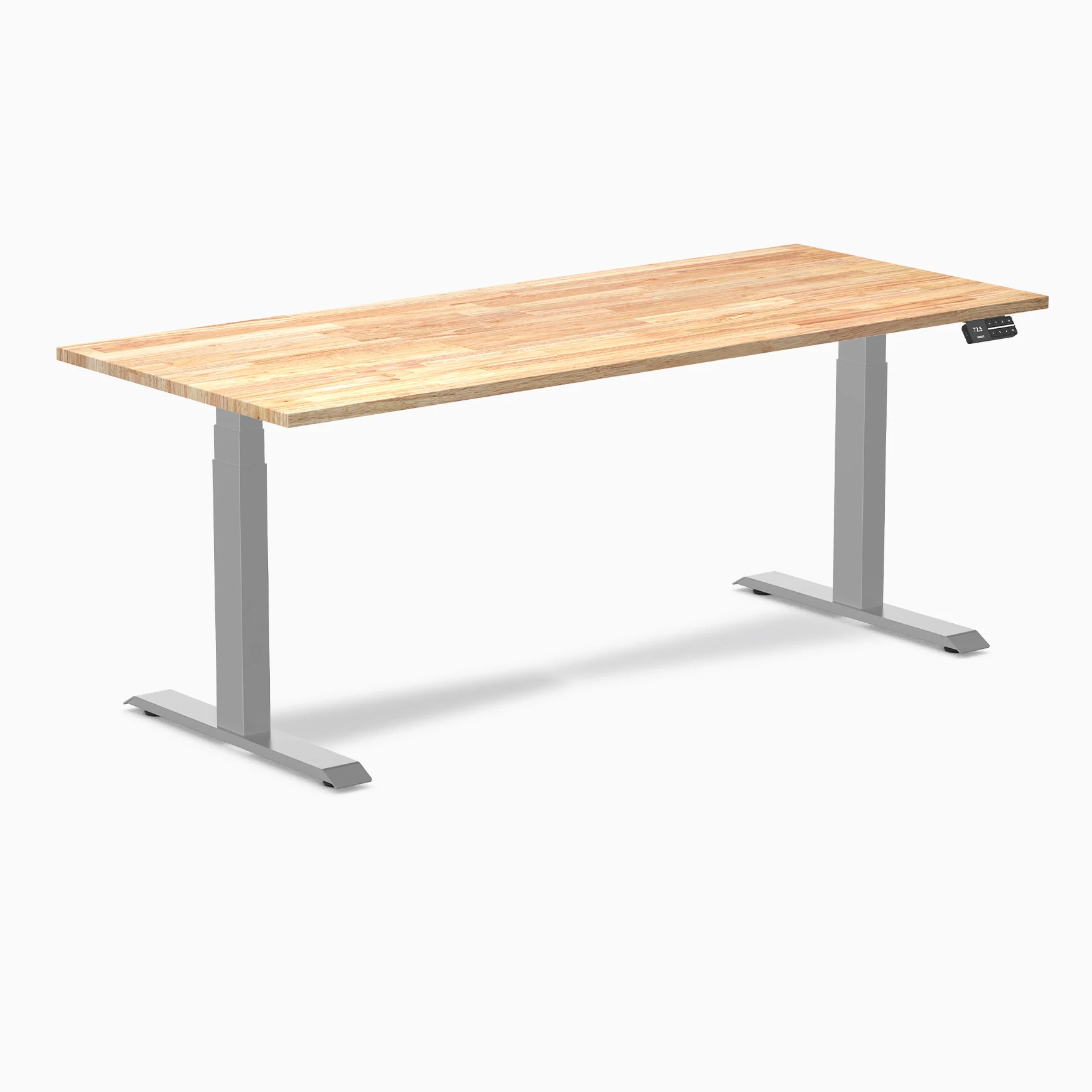 Desky Dual Rubberwood Sit Stand Desk - Image 60