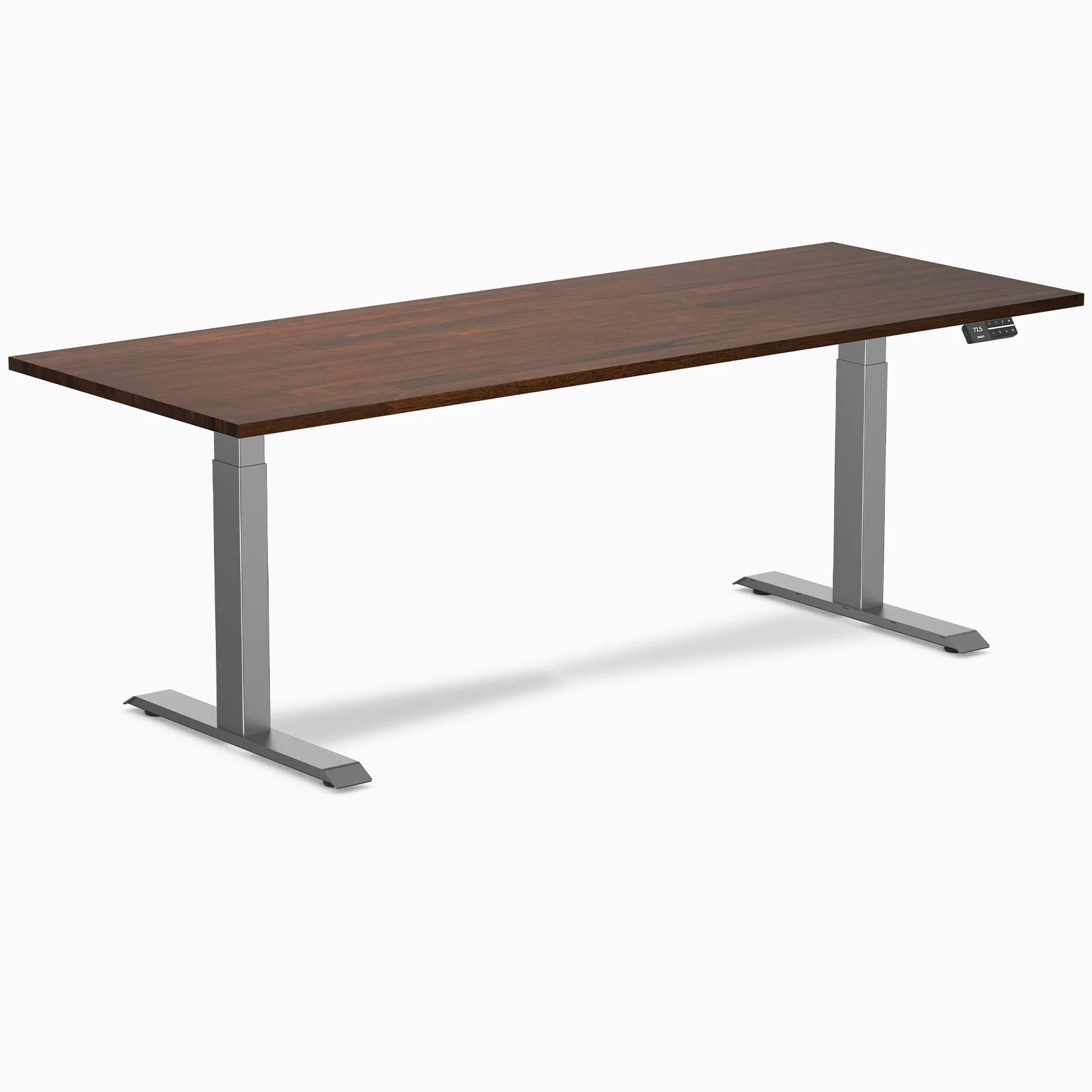Desky Dual Rubberwood Sit Stand Desk - Image 75