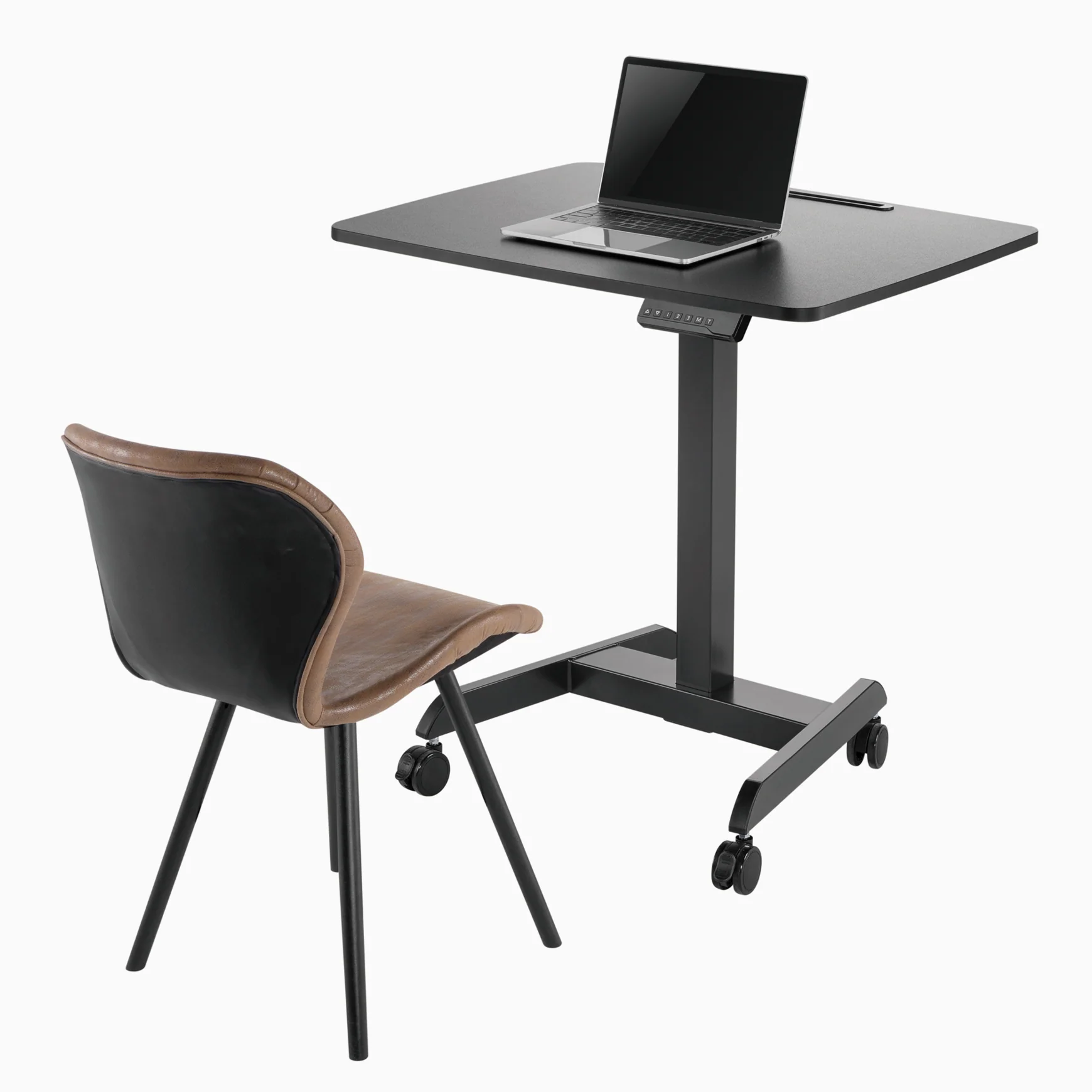 Desky Single Sit Stand Pedestal Desk - Image 4