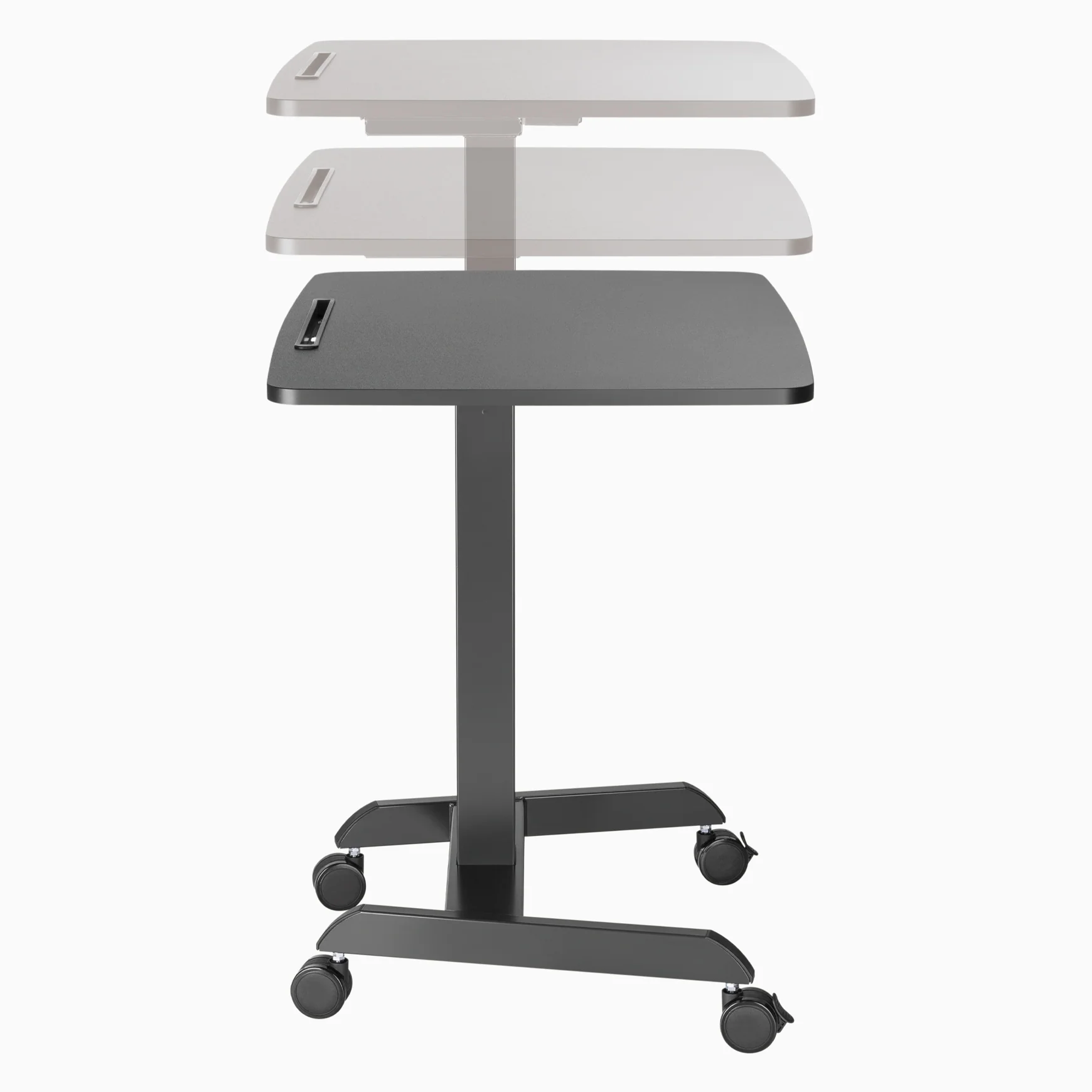 Desky Single Sit Stand Pedestal Desk - Image 7