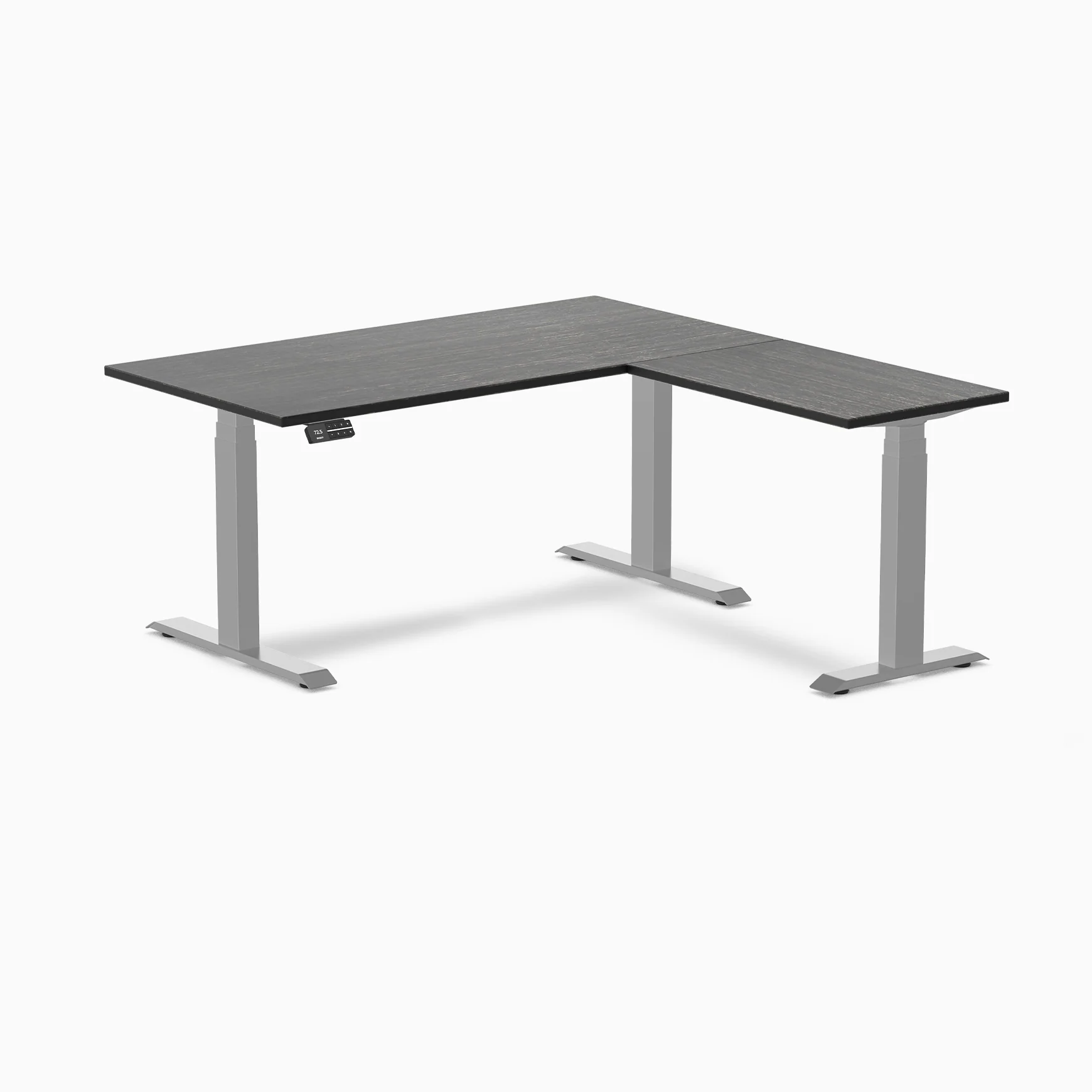 Desky Bamboo L-Shape Sit Stand Desk - Image 15
