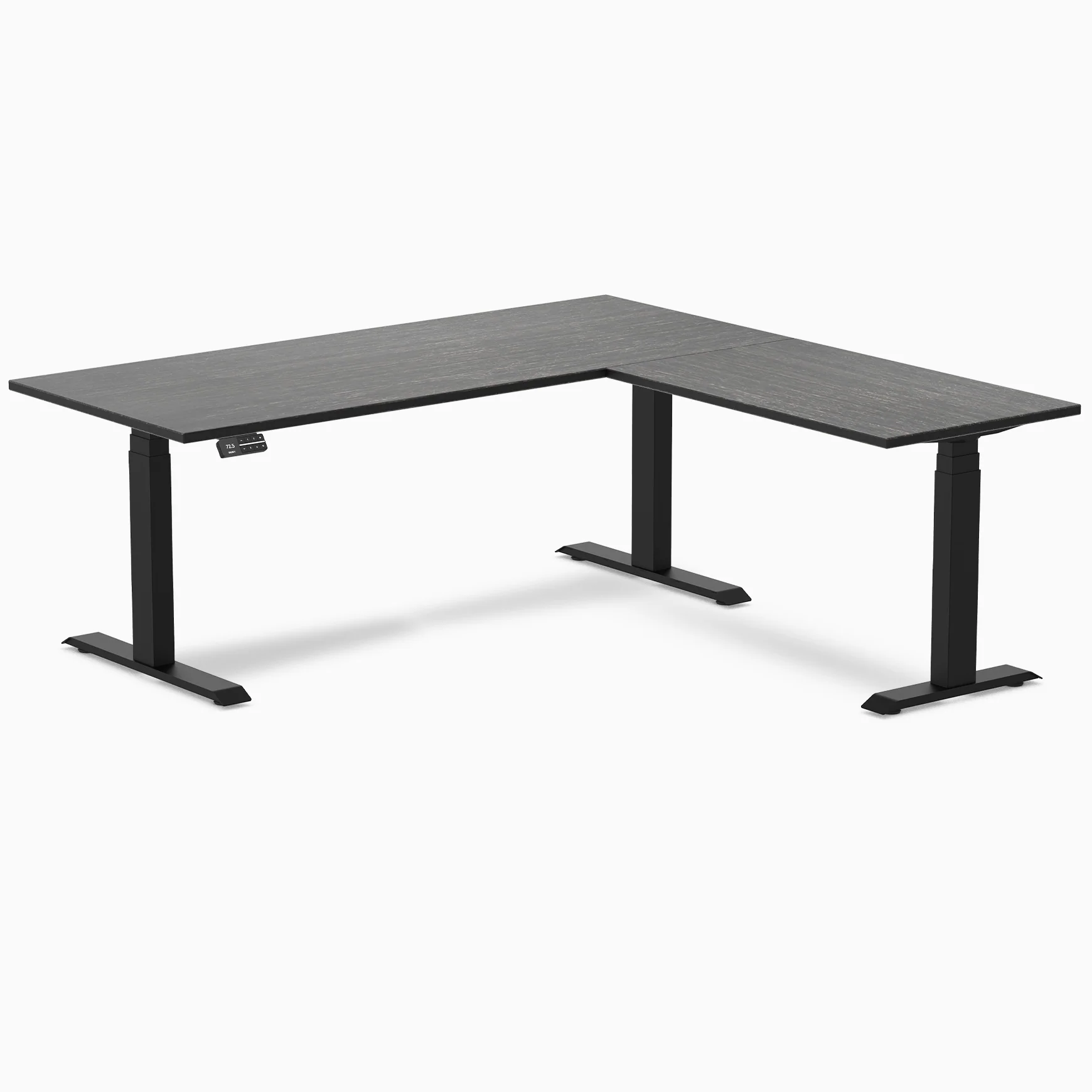 Desky Bamboo L-Shape Sit Stand Desk - Image 16