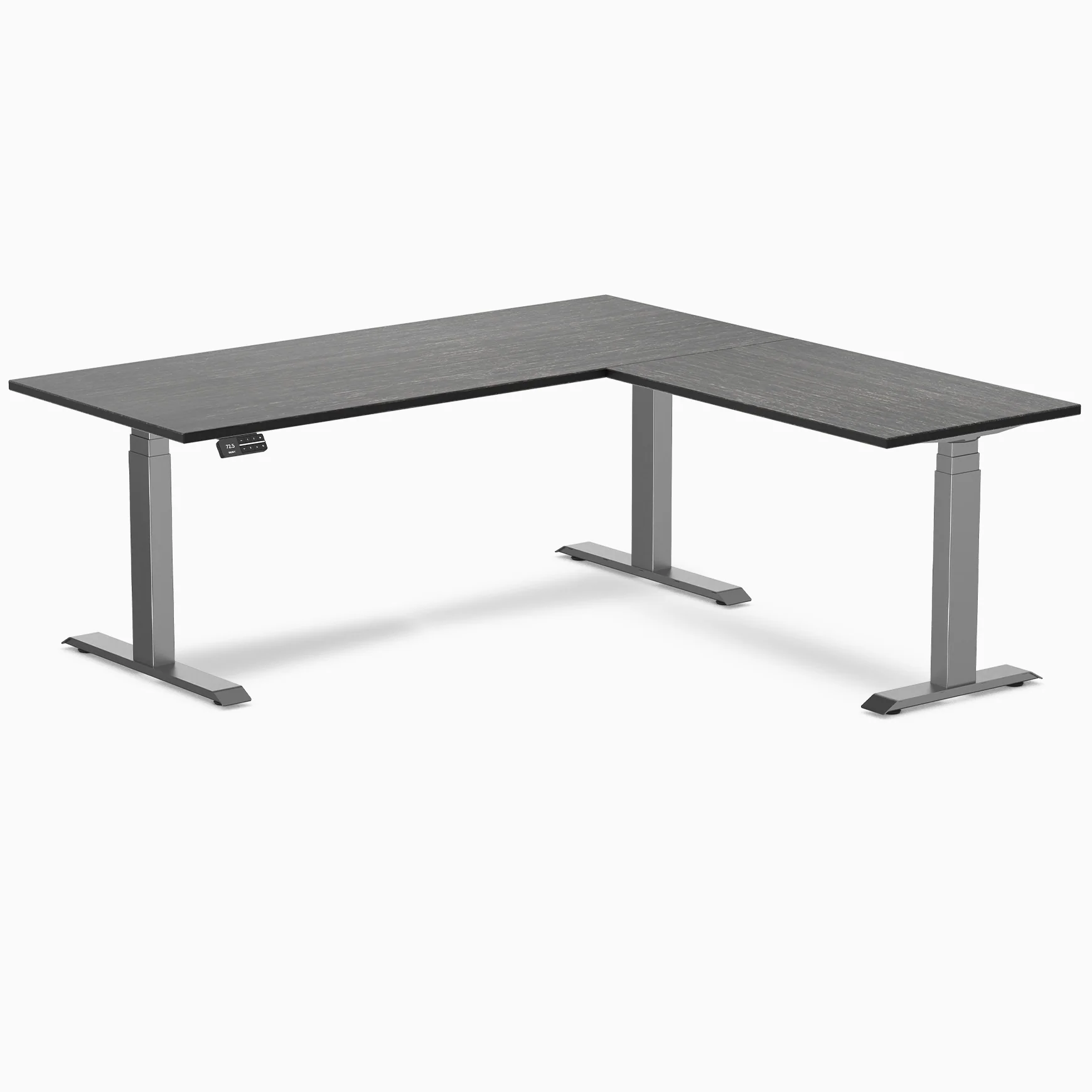 Desky Bamboo L-Shape Sit Stand Desk - Image 17