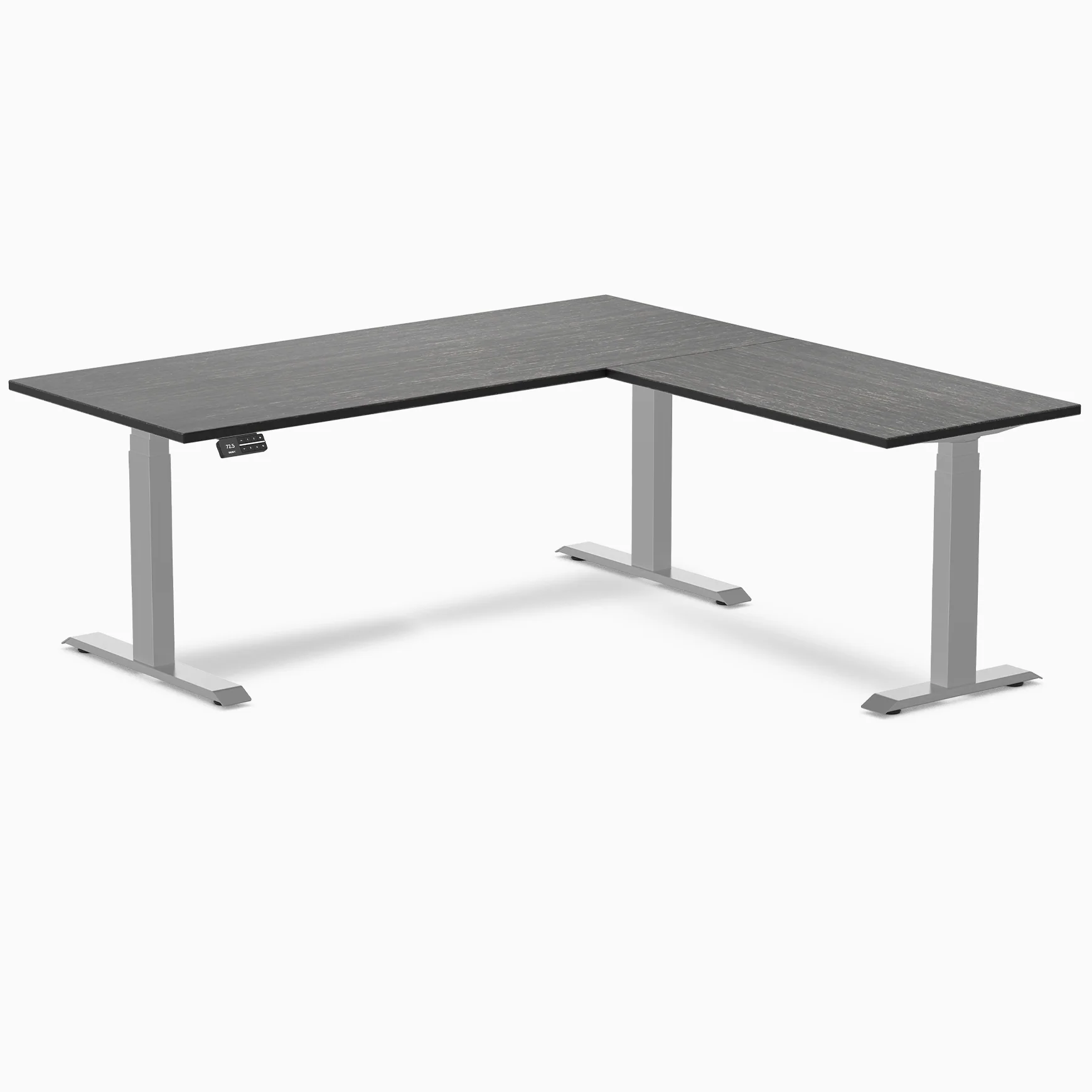 Desky Bamboo L-Shape Sit Stand Desk - Image 19