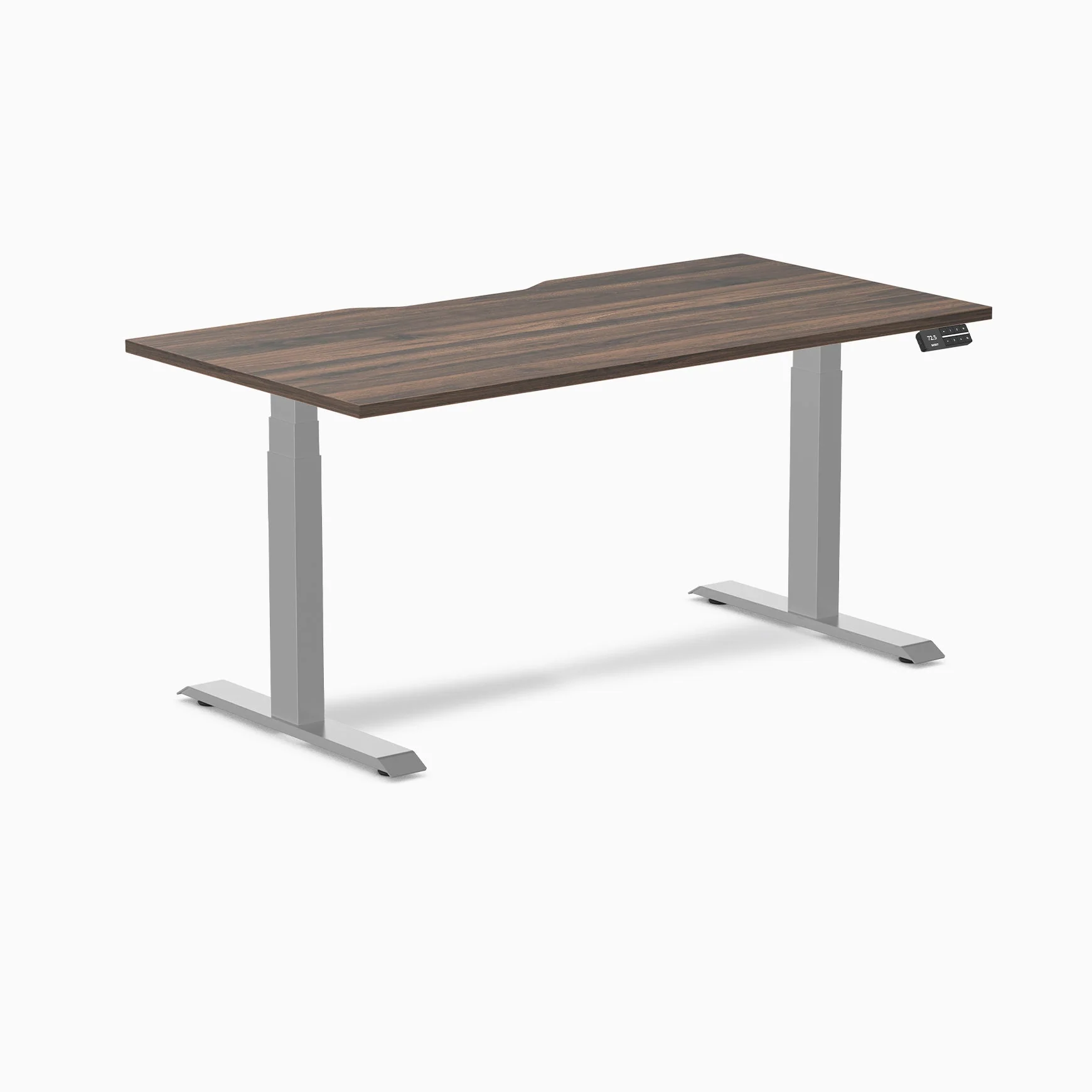 Desky Dual Scalloped Laminate Sit Stand Desk - Image 106