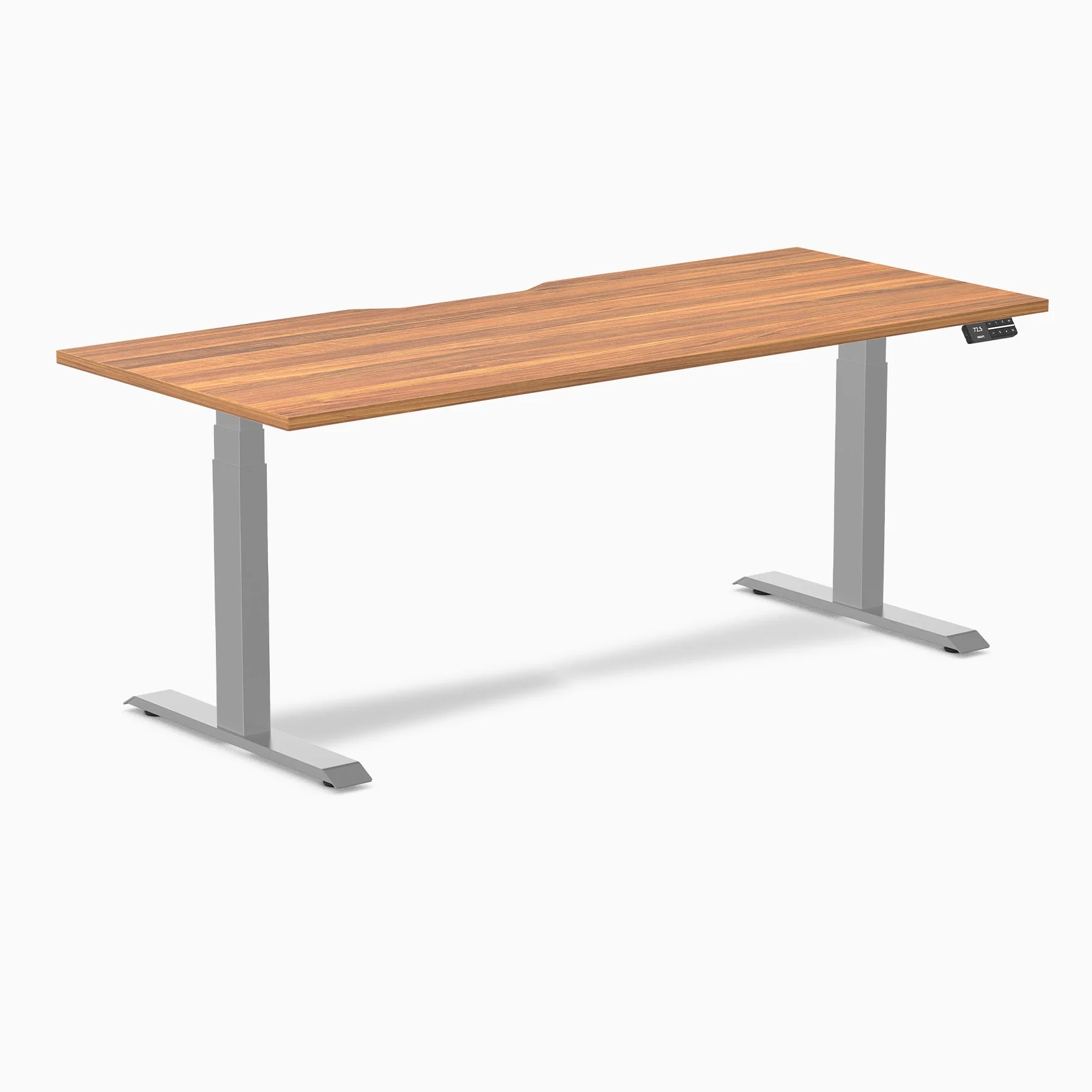 Desky Dual Scalloped Laminate Sit Stand Desk - Image 110