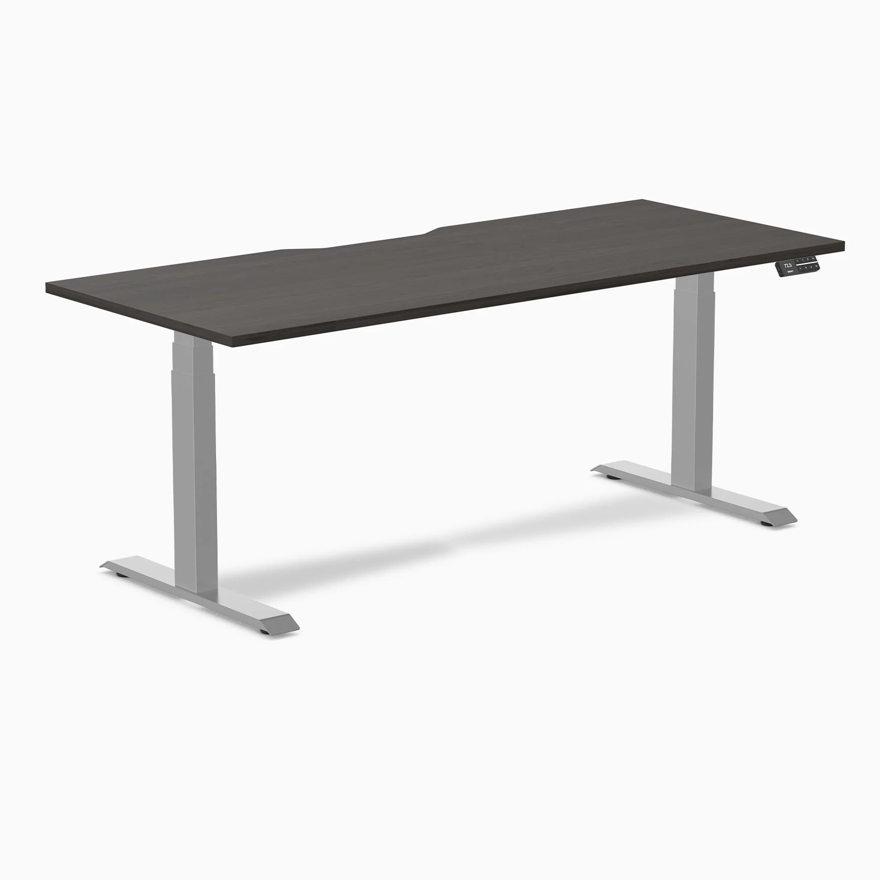 Desky Dual Scalloped Laminate Sit Stand Desk - Image 113