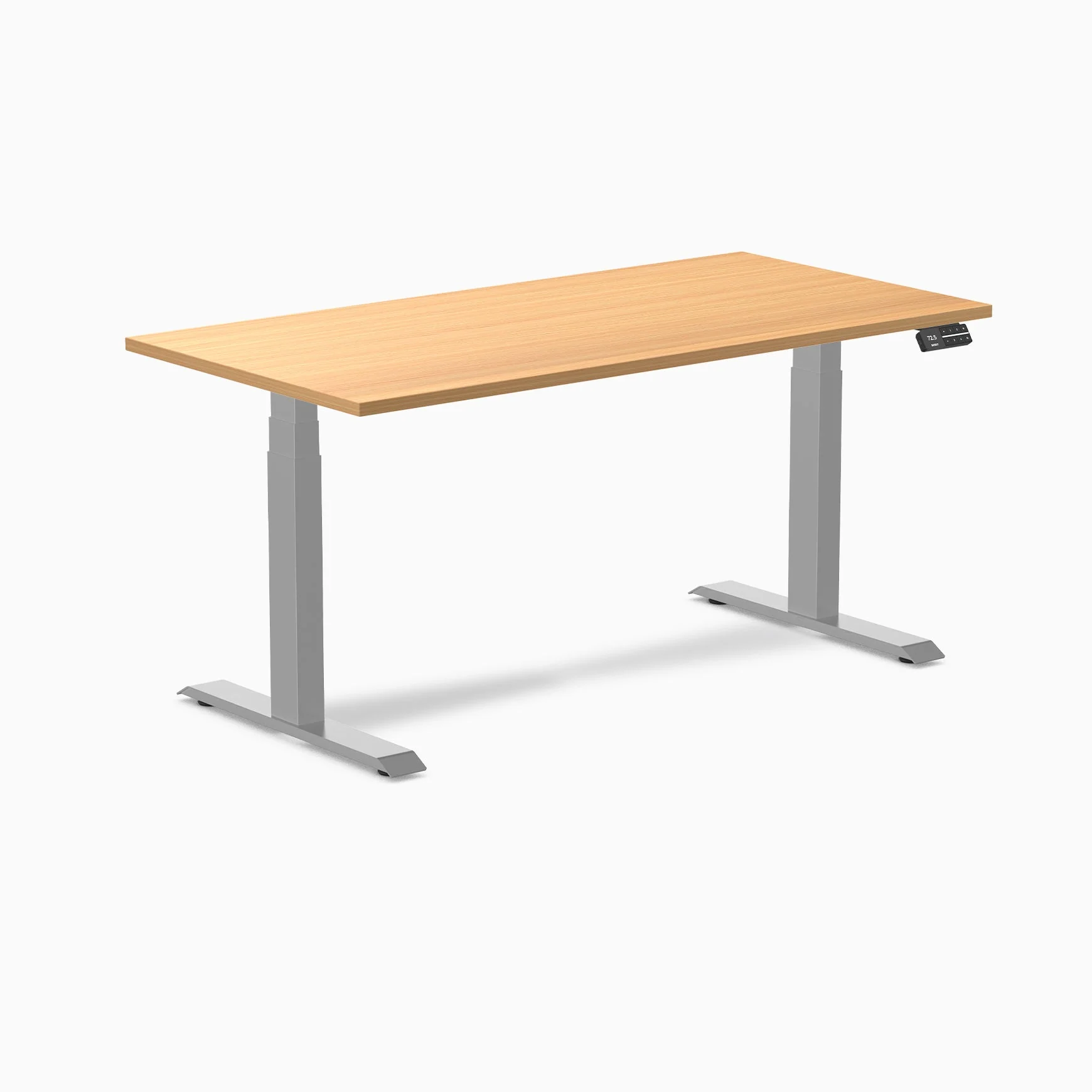Desky Dual Scalloped Laminate Sit Stand Desk - Image 118