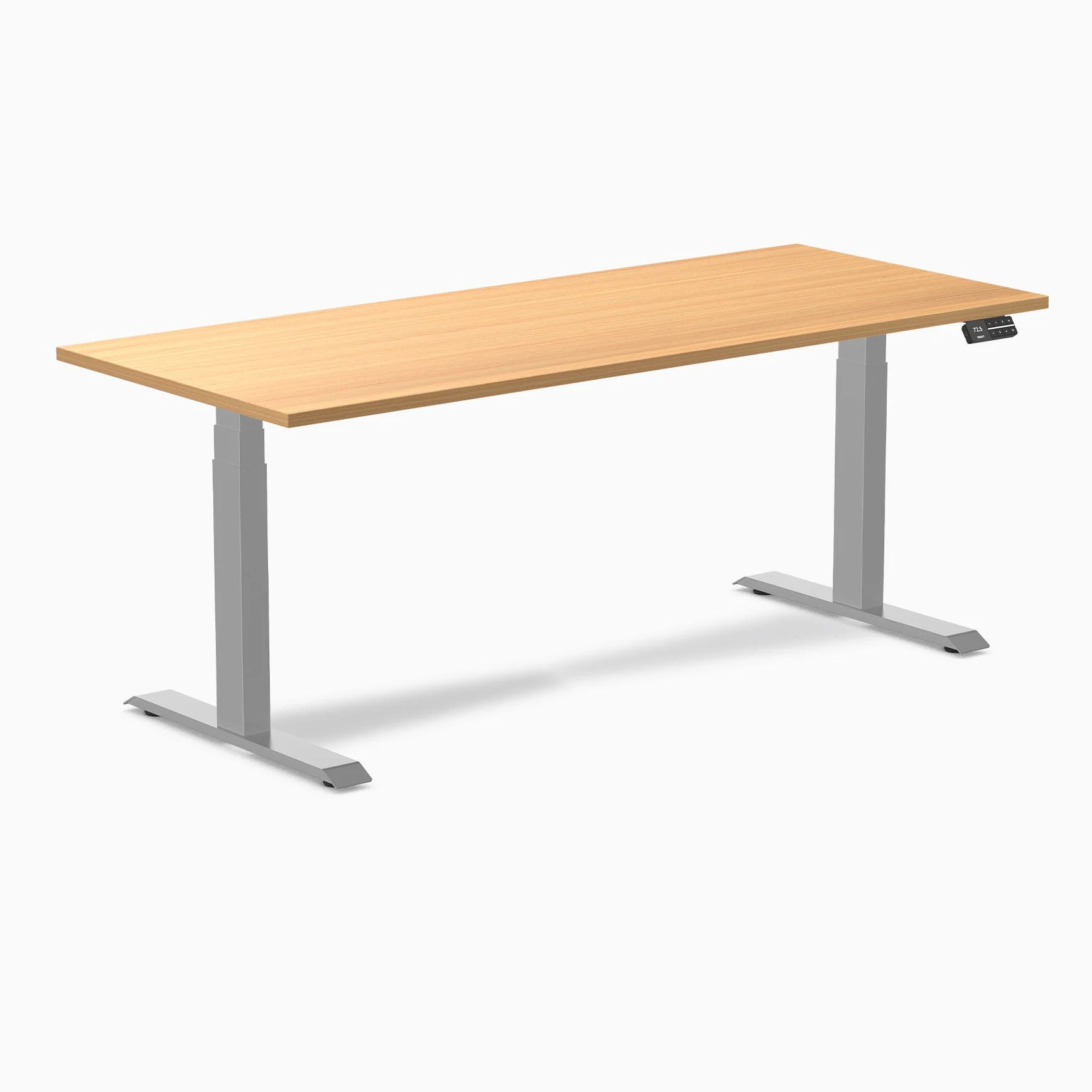 Desky Dual Scalloped Laminate Sit Stand Desk - Image 119