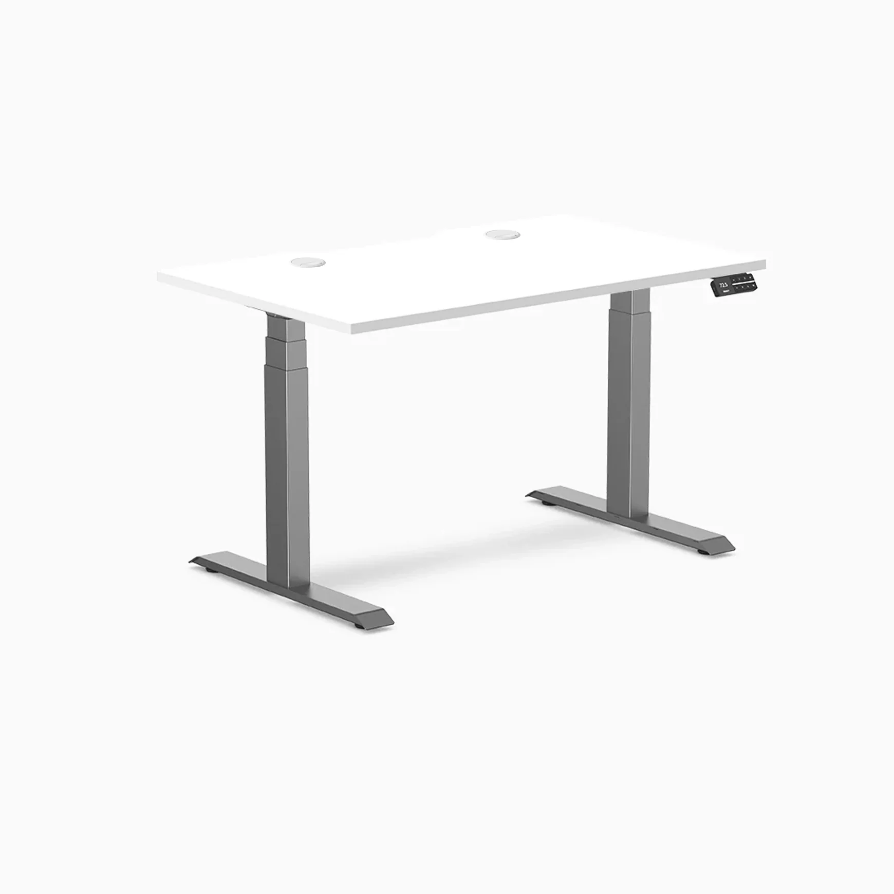 Desky Dual Scalloped Laminate Sit Stand Desk - Image 122