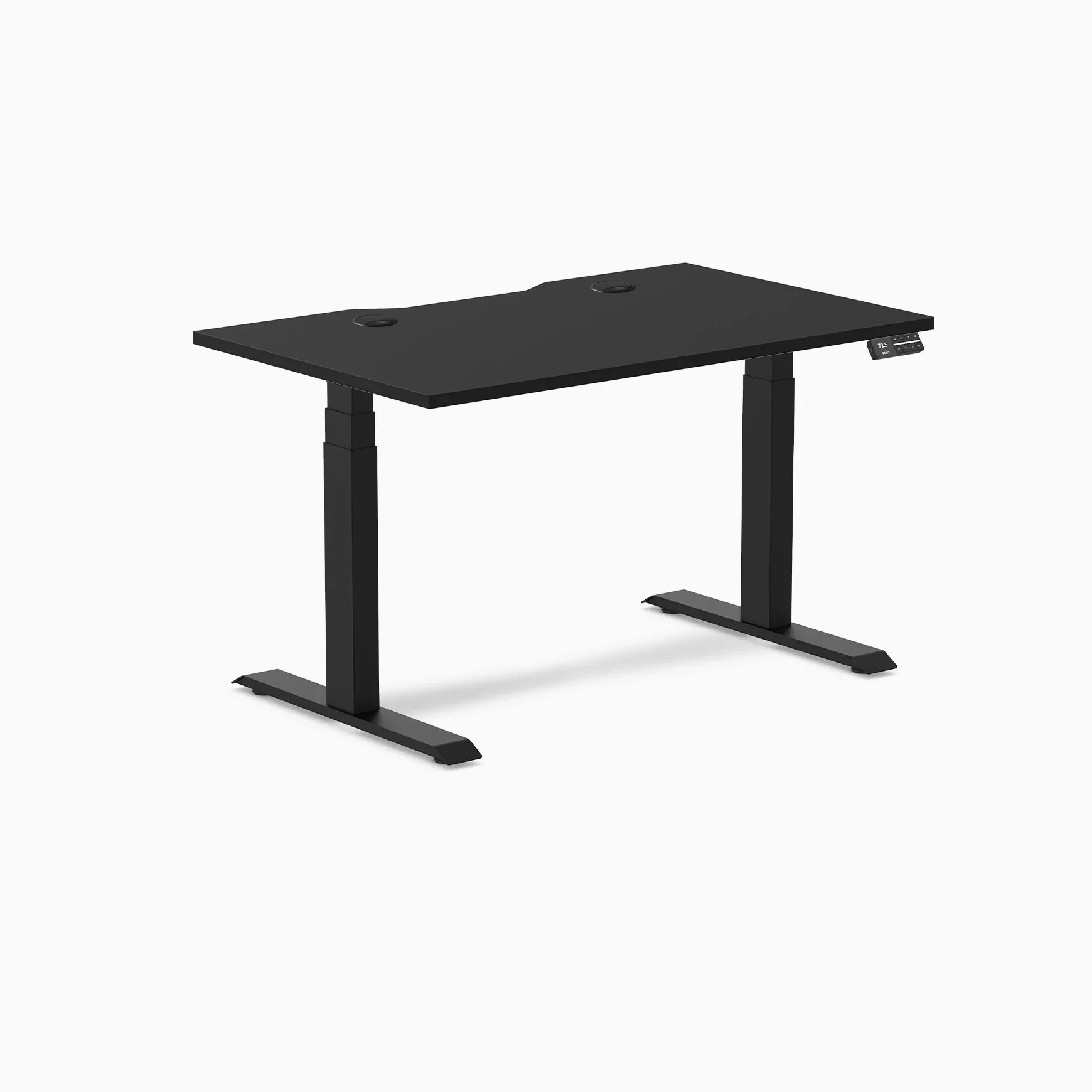 Desky Dual Scalloped Laminate Sit Stand Desk - Image 132