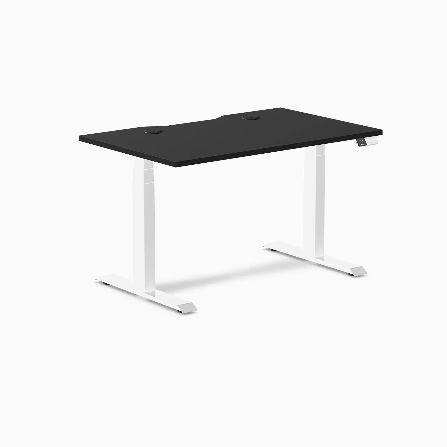 Desky Dual Scalloped Laminate Sit Stand Desk - Image 133