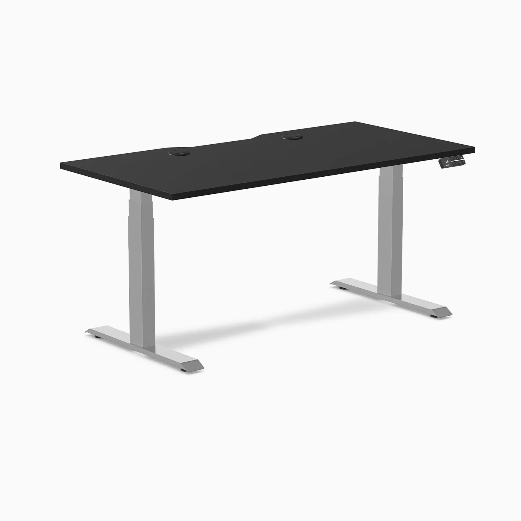 Desky Dual Scalloped Laminate Sit Stand Desk - Image 139