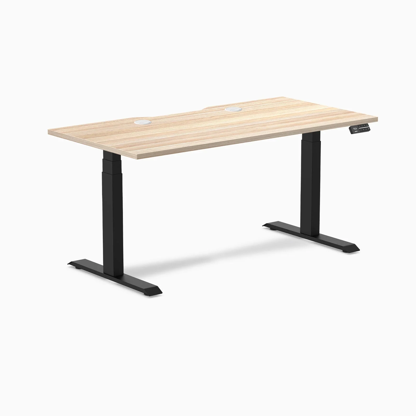Desky Dual Scalloped Laminate Sit Stand Desk - Image 148