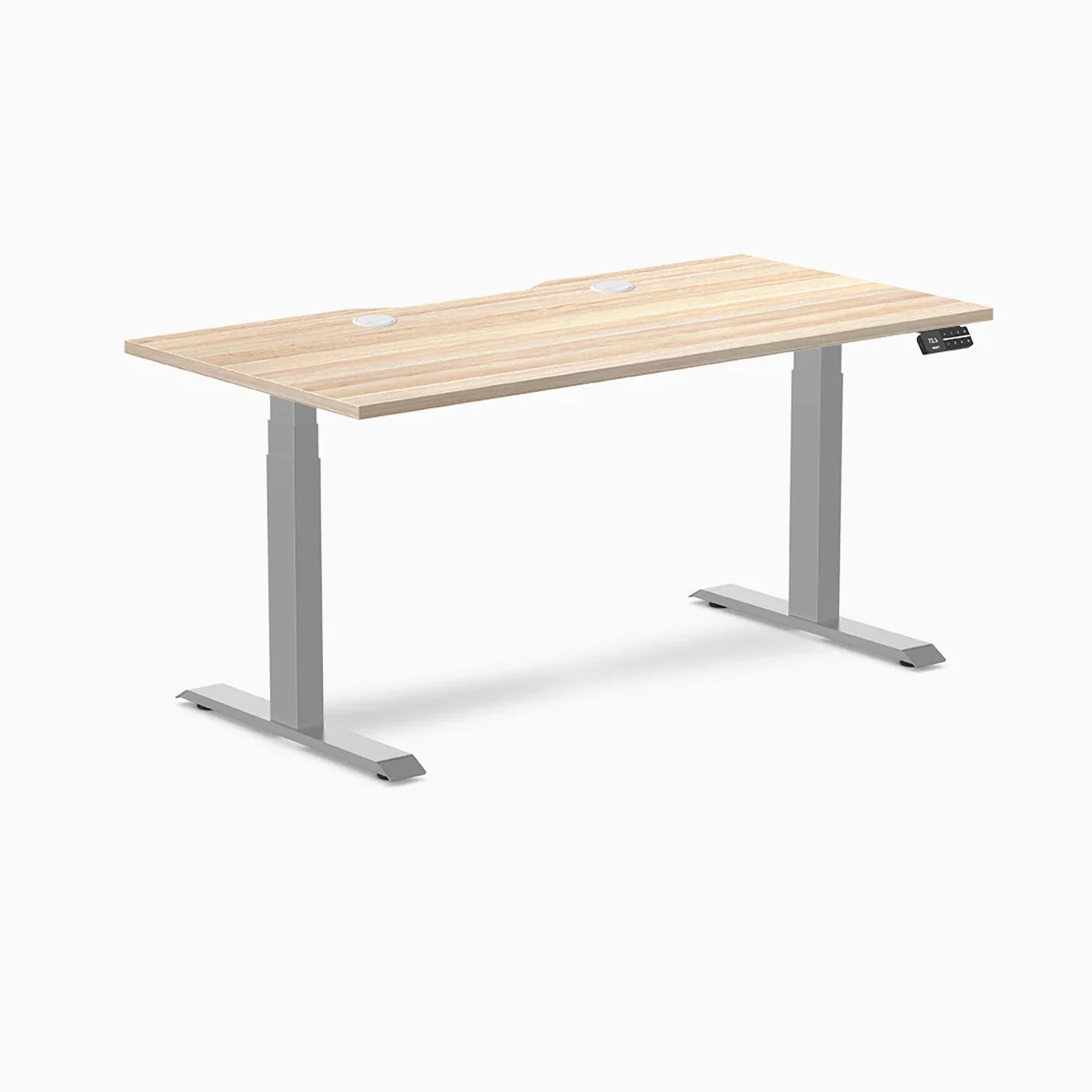 Desky Dual Scalloped Laminate Sit Stand Desk - Image 150