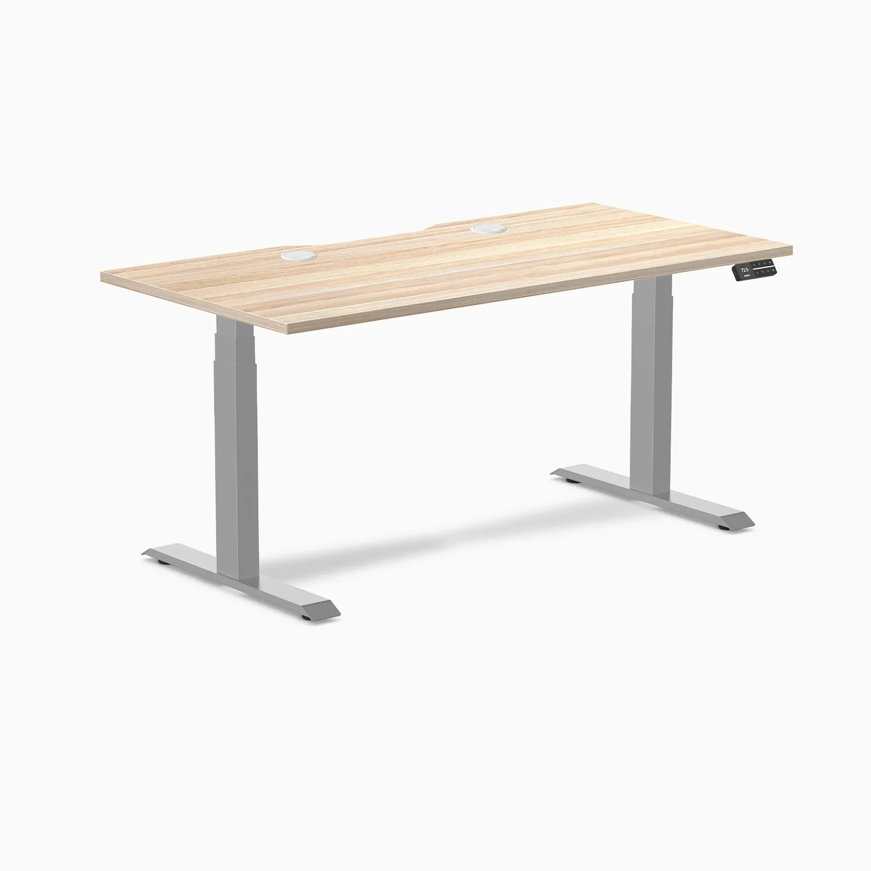 Desky Dual Scalloped Laminate Sit Stand Desk - Image 151