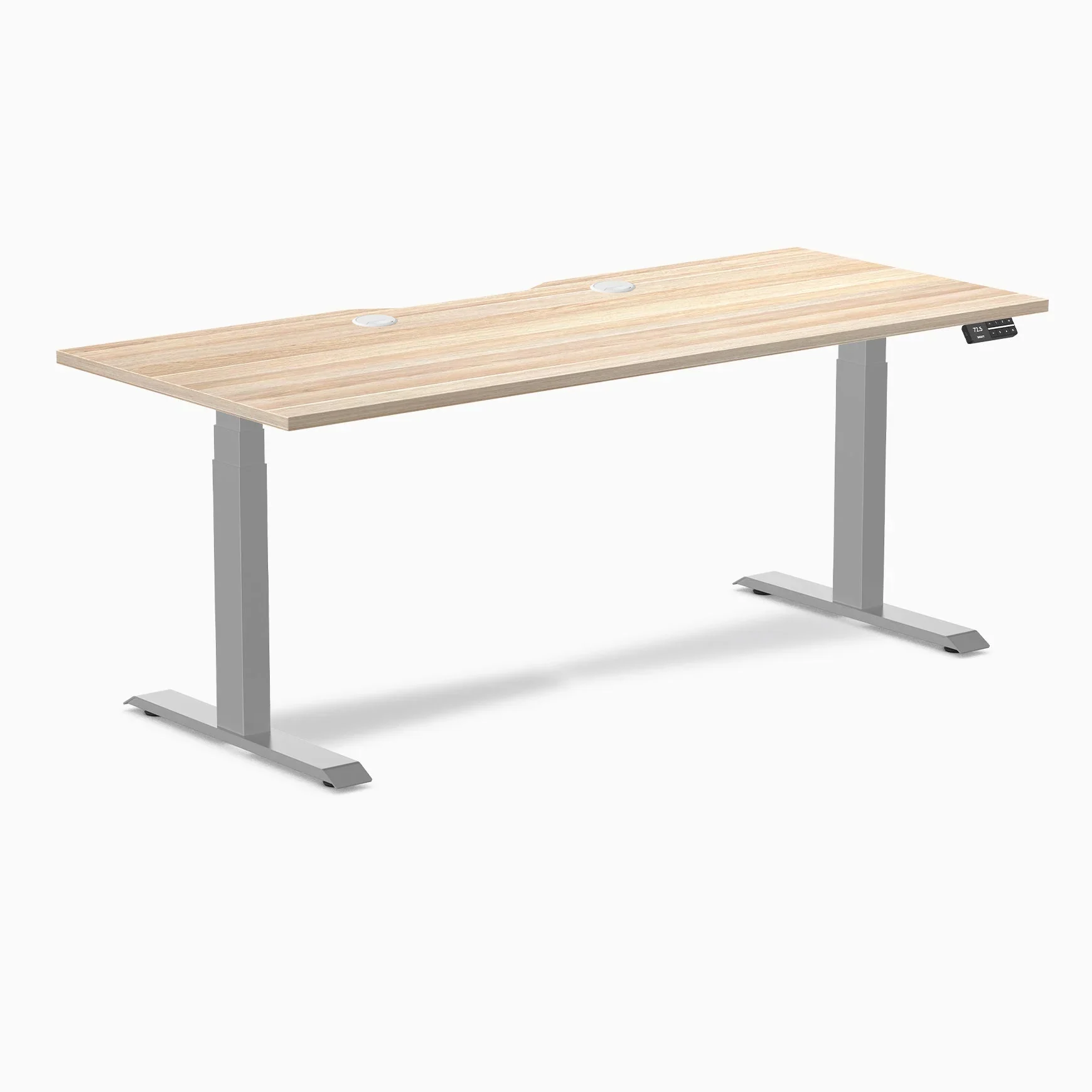 Desky Dual Scalloped Laminate Sit Stand Desk - Image 155