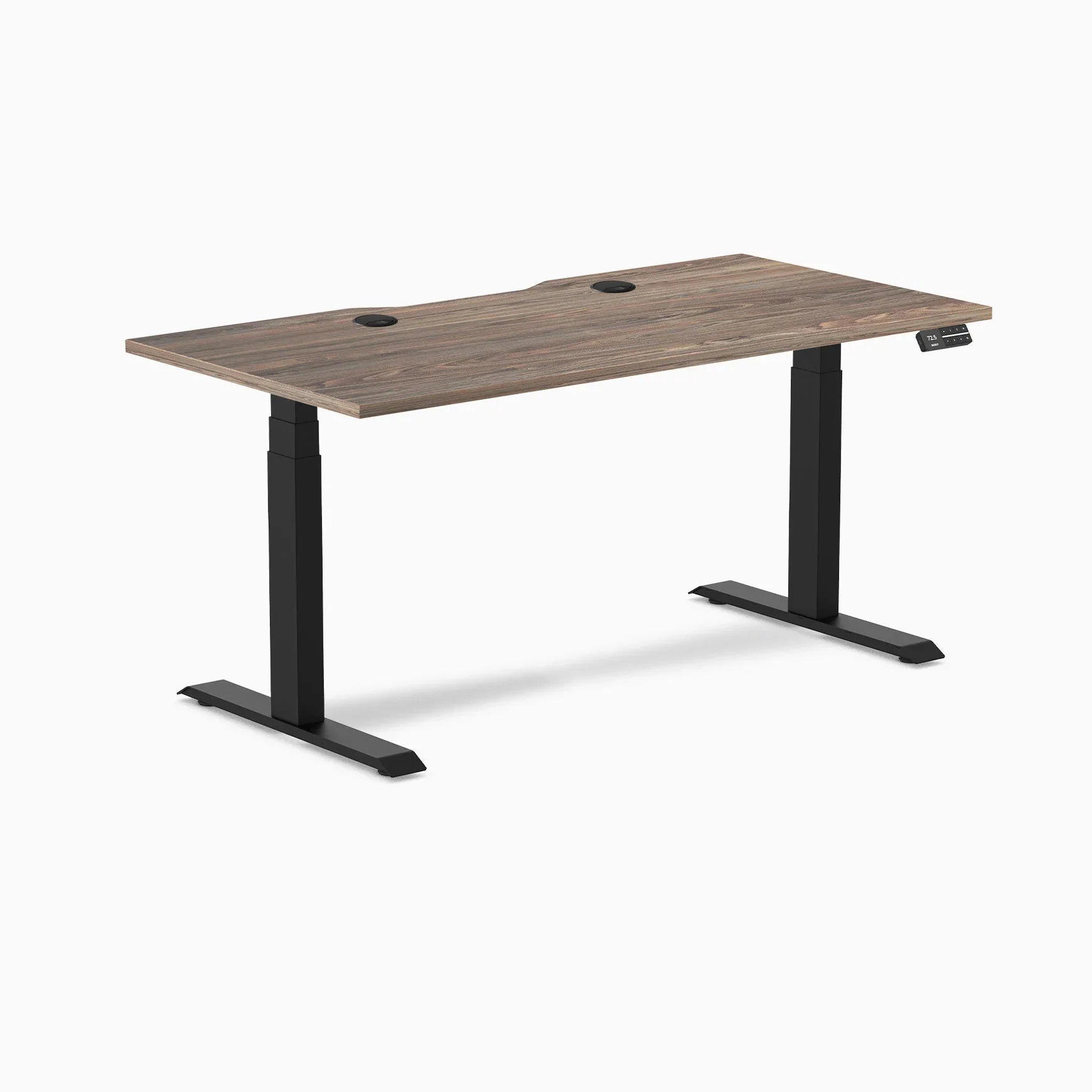 Desky Dual Scalloped Laminate Sit Stand Desk - Image 160