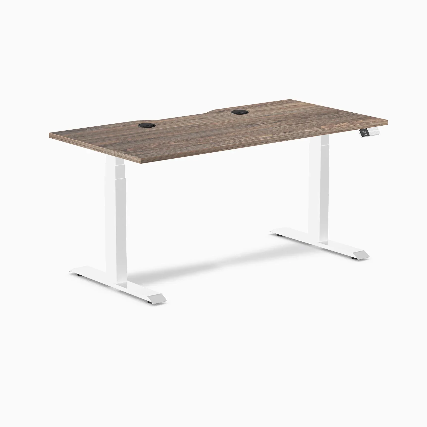 Desky Dual Scalloped Laminate Sit Stand Desk - Image 161