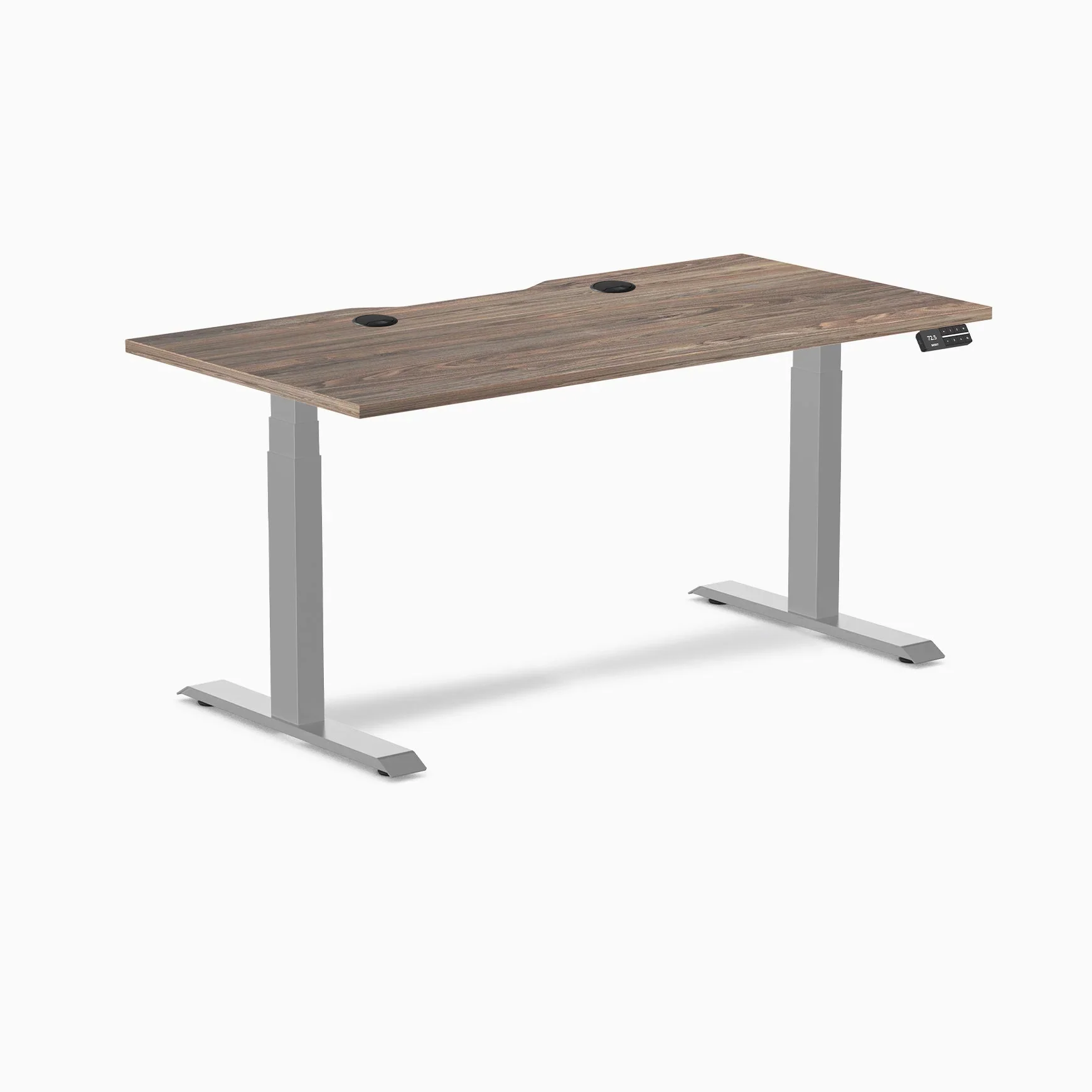 Desky Dual Scalloped Laminate Sit Stand Desk - Image 163
