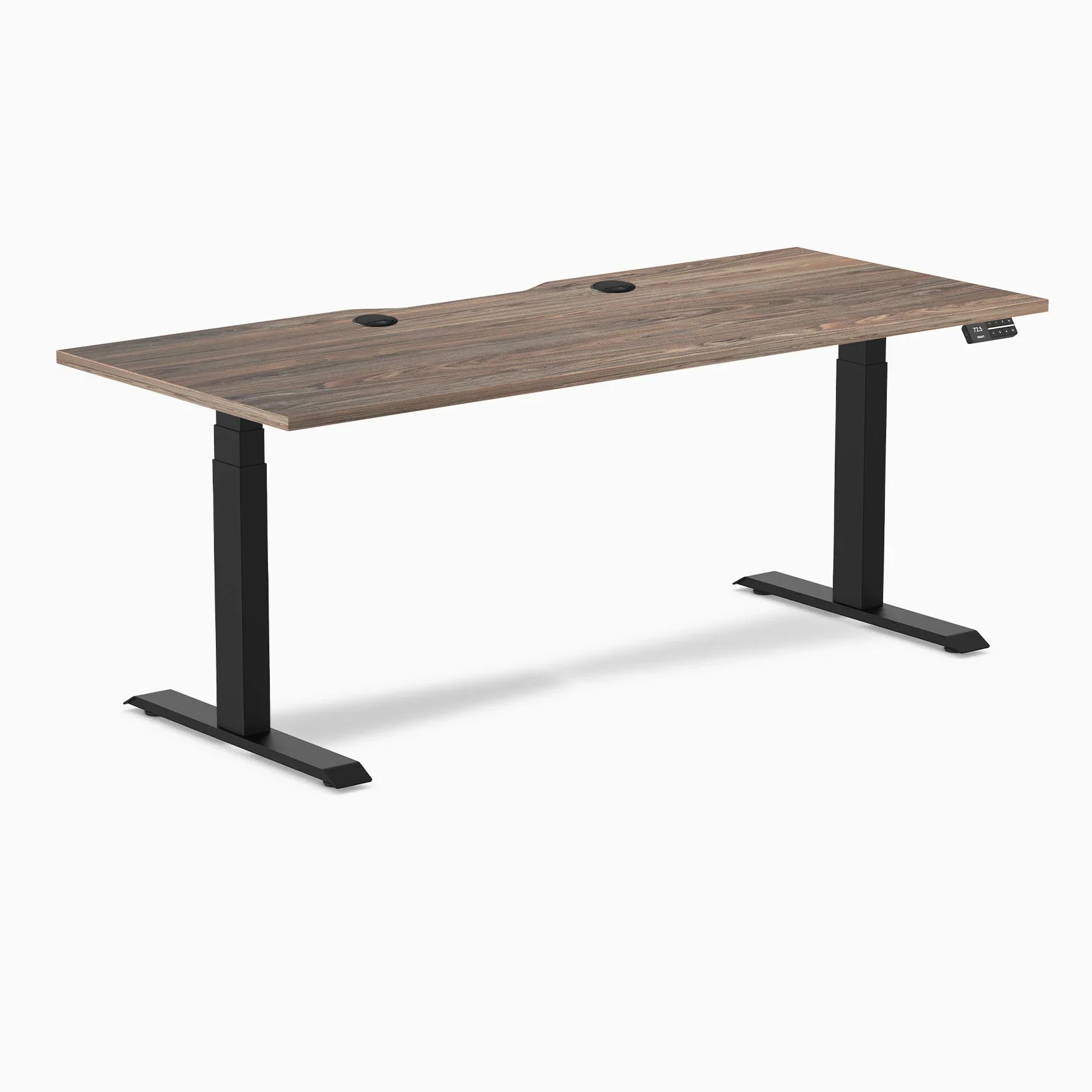 Desky Dual Scalloped Laminate Sit Stand Desk - Image 164
