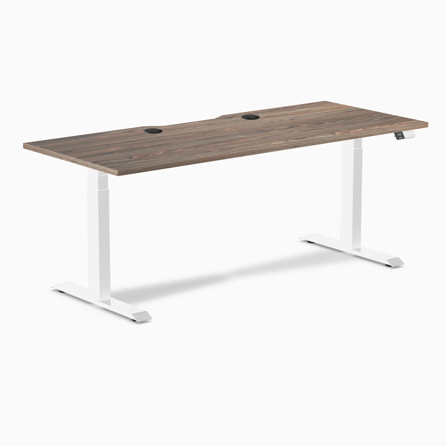 Desky Dual Scalloped Laminate Sit Stand Desk - Image 165