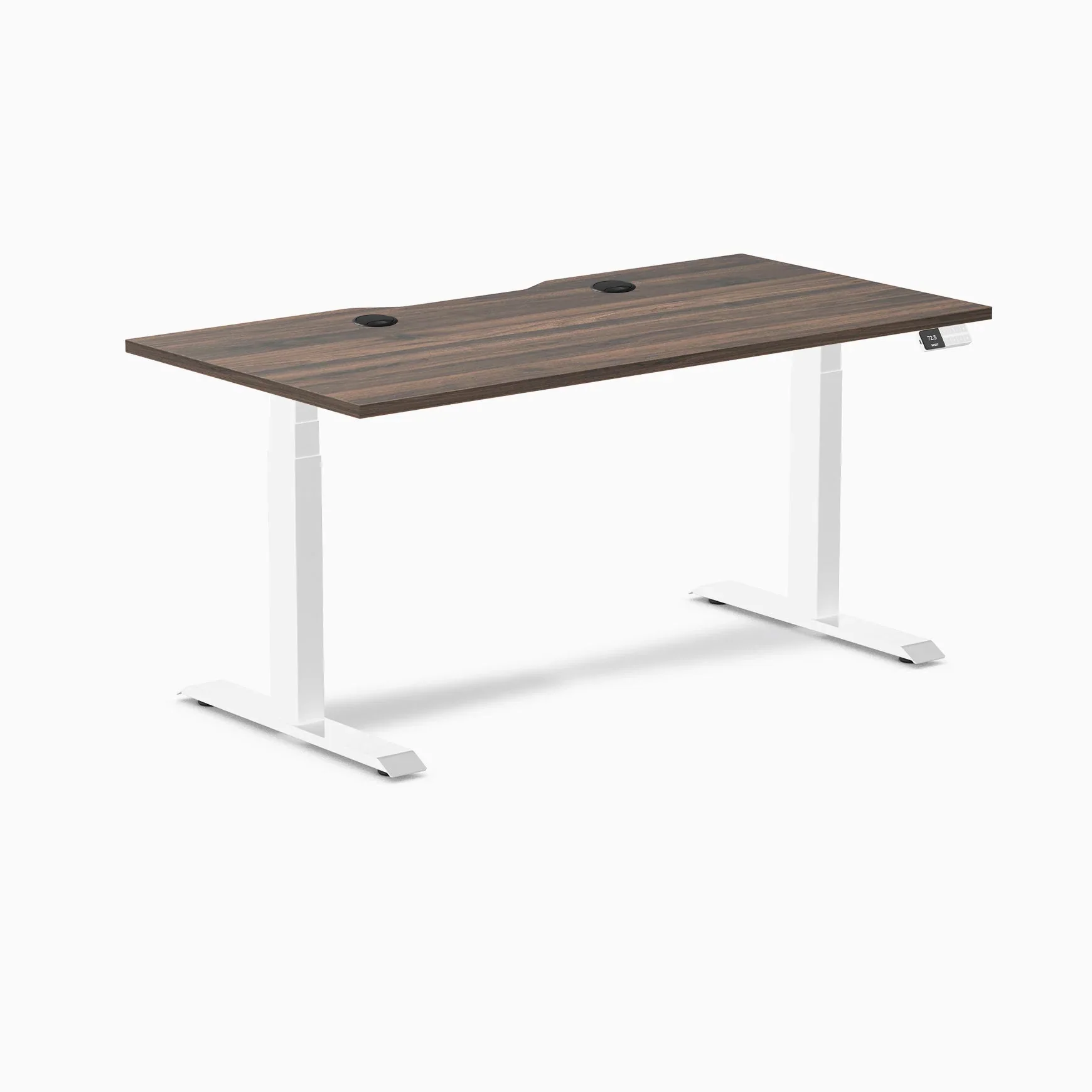 Desky Dual Scalloped Laminate Sit Stand Desk - Image 173
