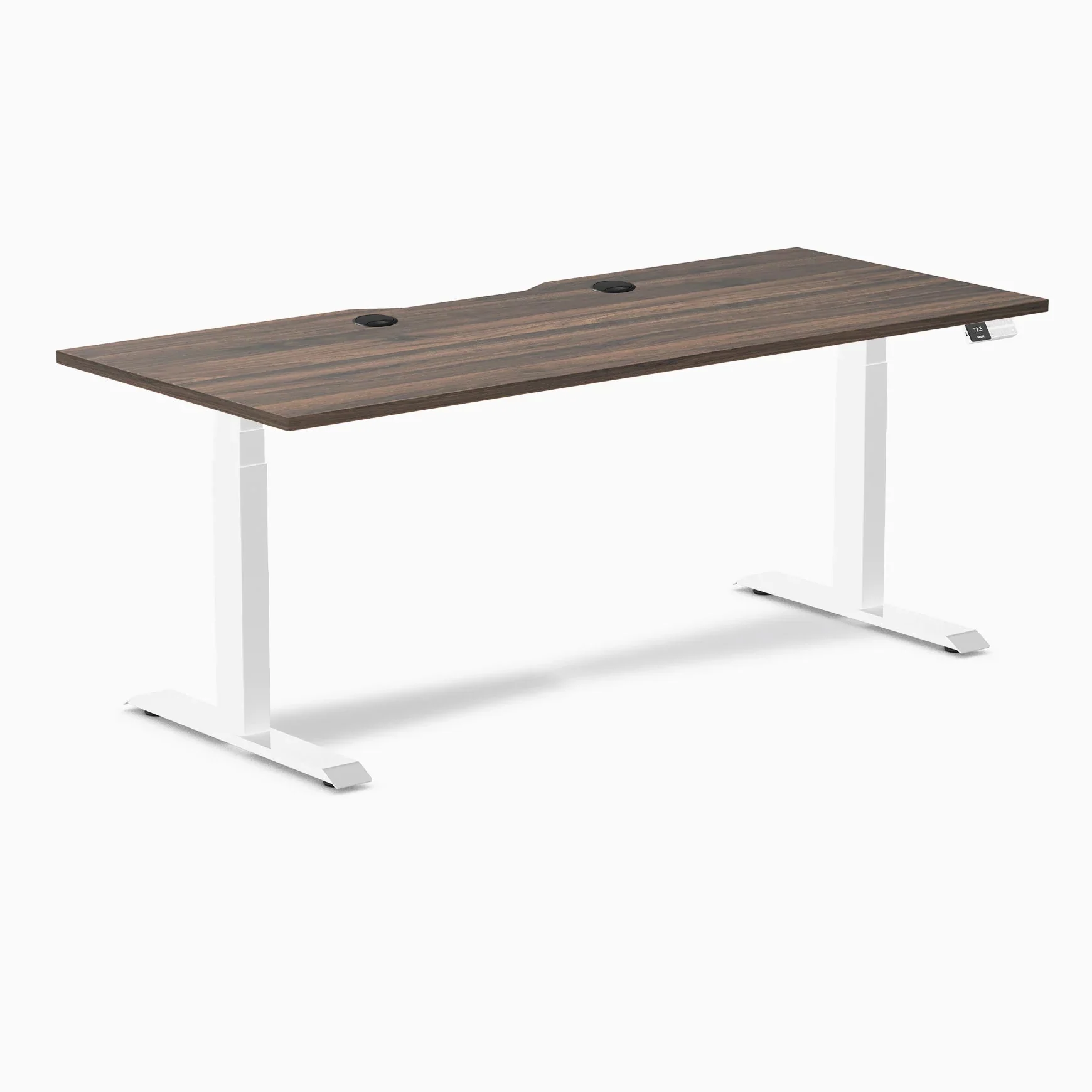 Desky Dual Scalloped Laminate Sit Stand Desk - Image 177